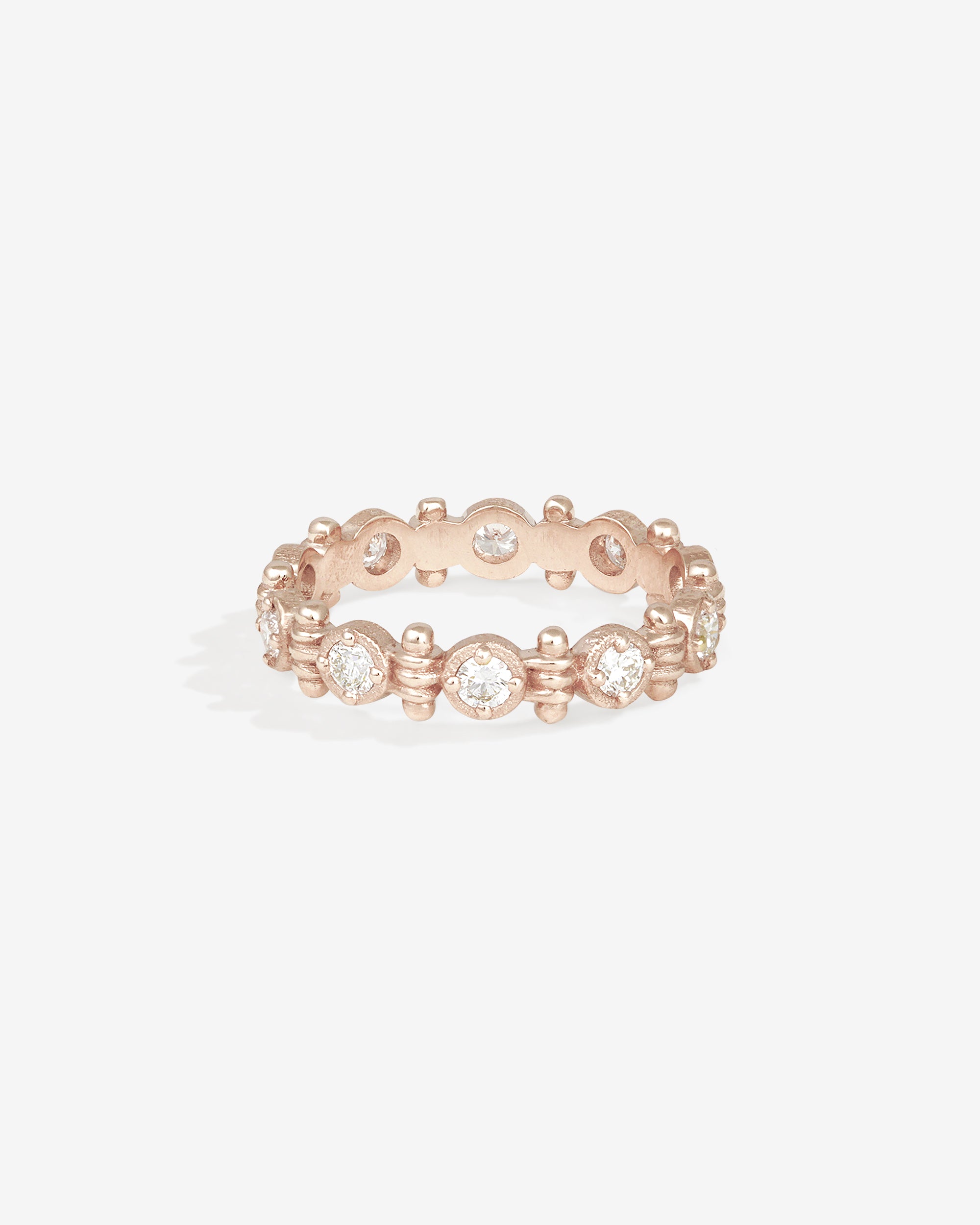 Temple of the Sun Asteria Eternity Ring Diamond Rose Gold