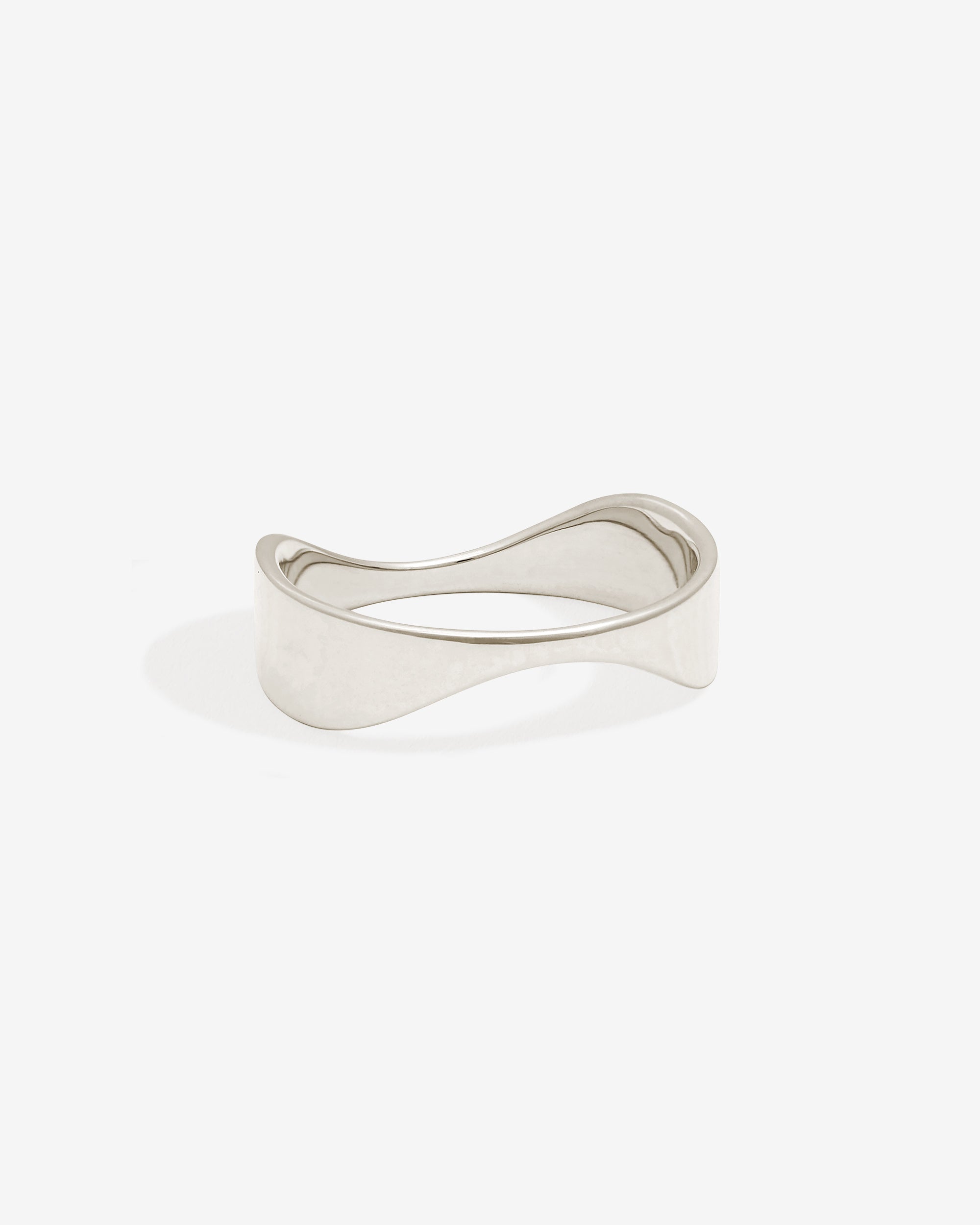 Temple of the Sun Asteria Wide Arch Ring White Gold