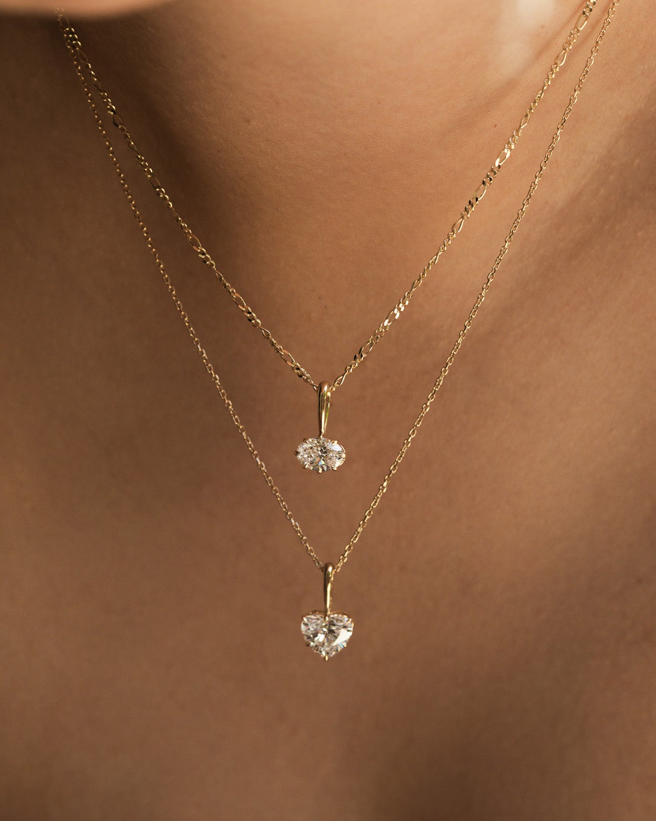 Temple of the Sun Astra Heart Pendant Diamond Solid Gold