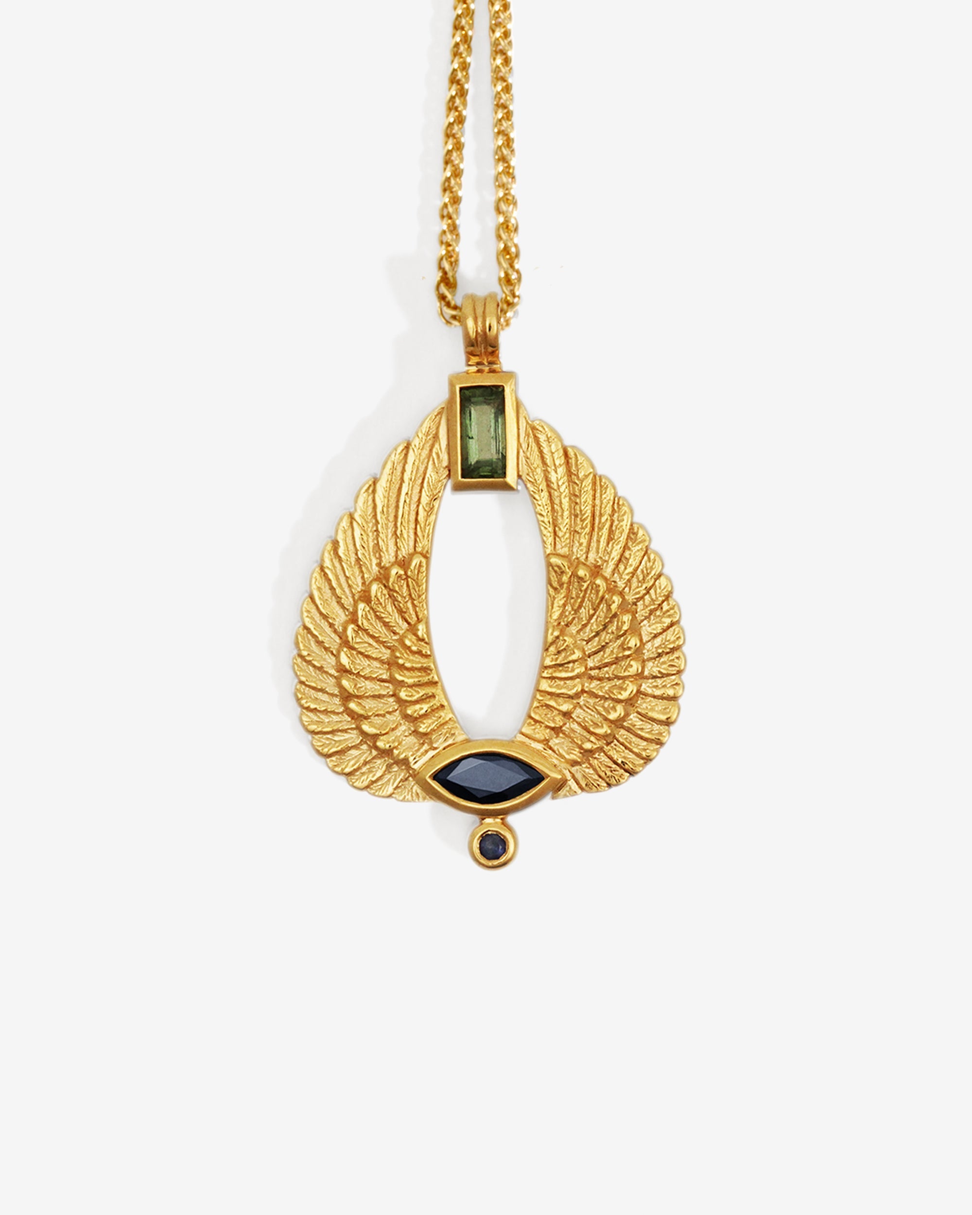 Temple of the Sun Aum Necklace Gold Vermeil