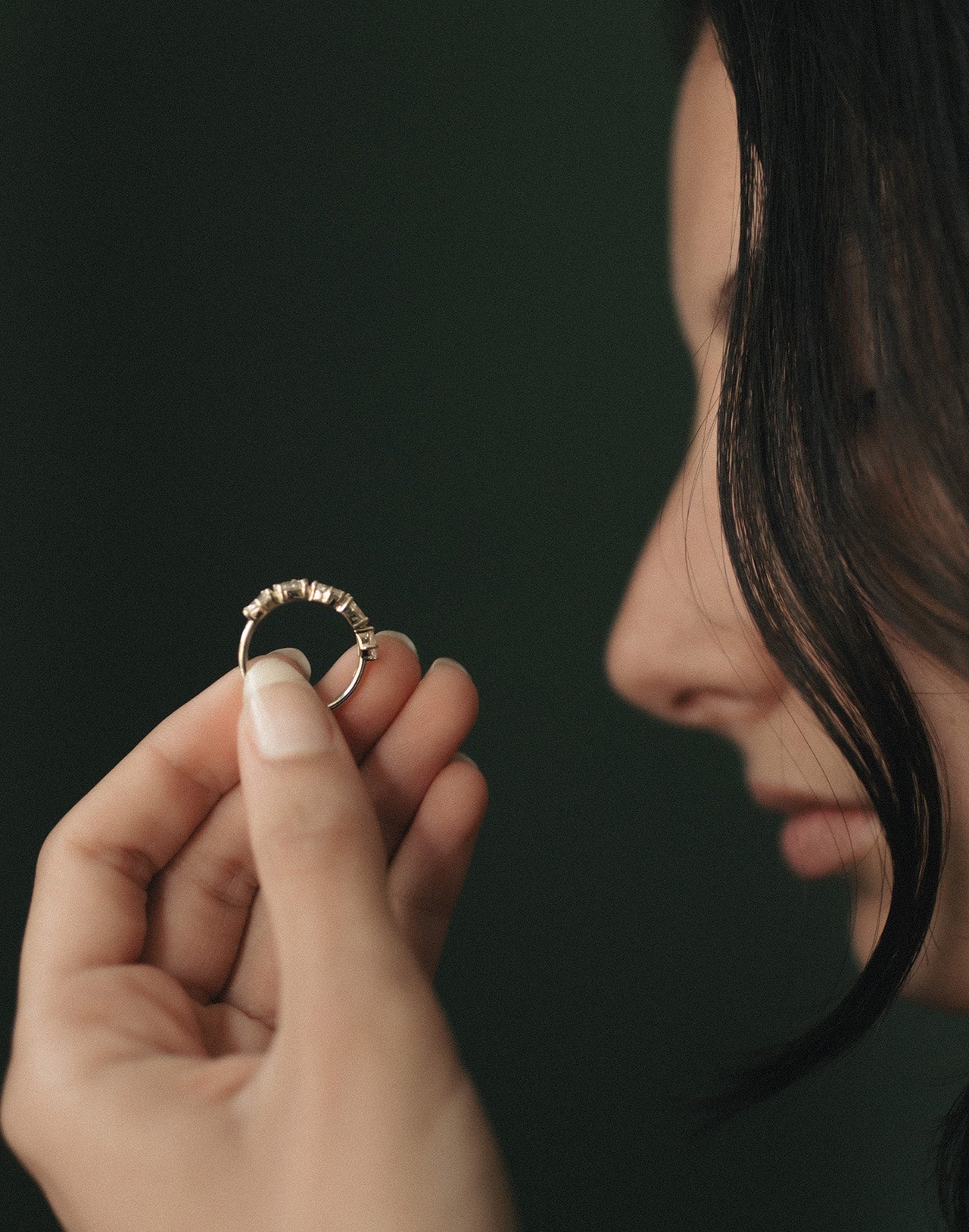 Temple of the Sun Aurora Ring Diamond Solid Gold
