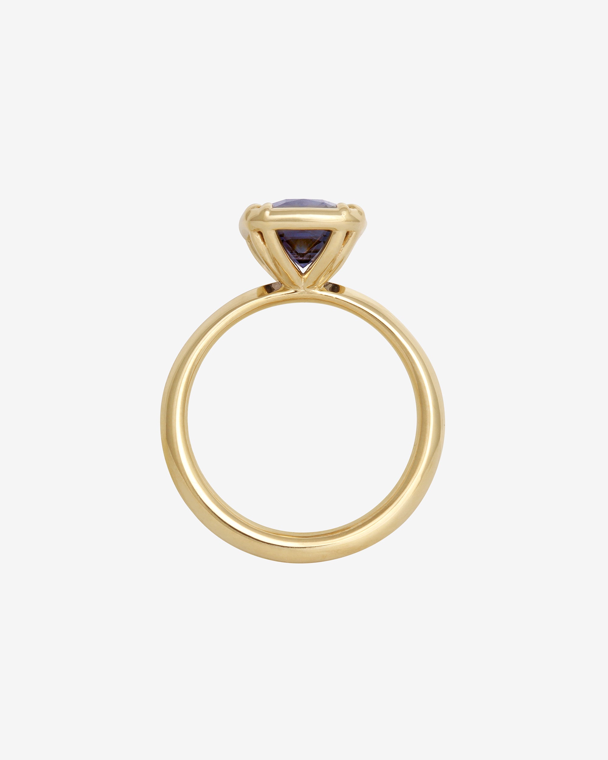 Temple of the Sun Azalea Cushion Ring - 2.27ct - Violet Spinel