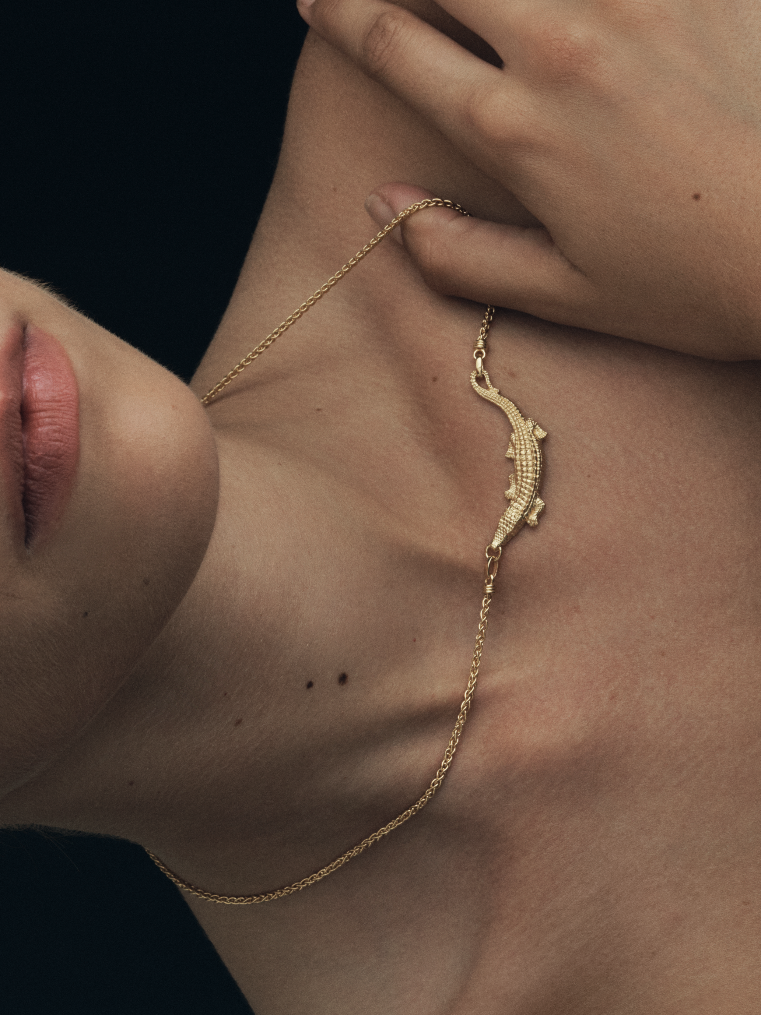 Temple of the Sun Bask Necklace Gold Vermeil