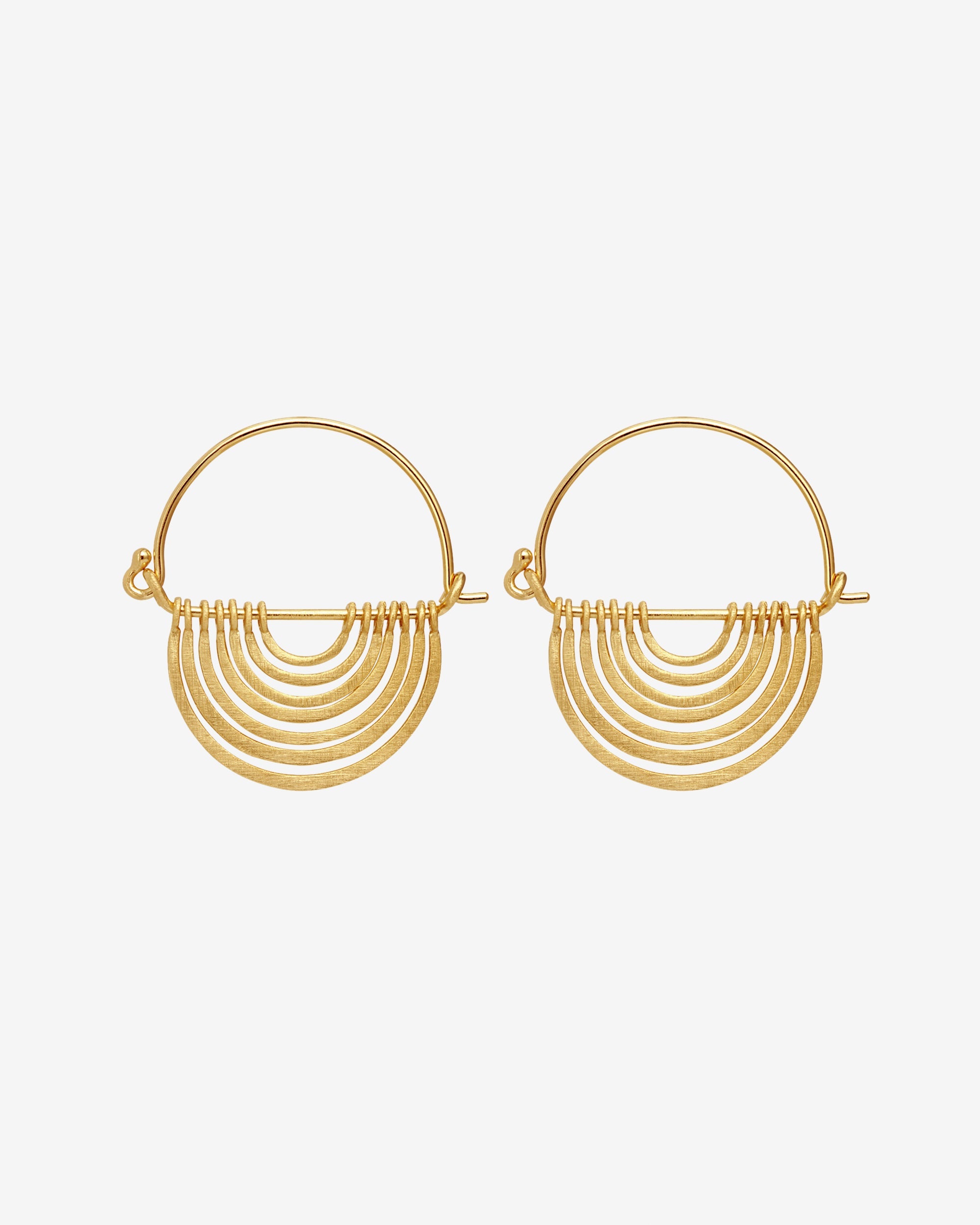 Temple of the Sun Baye Earrings Gold Vermeil