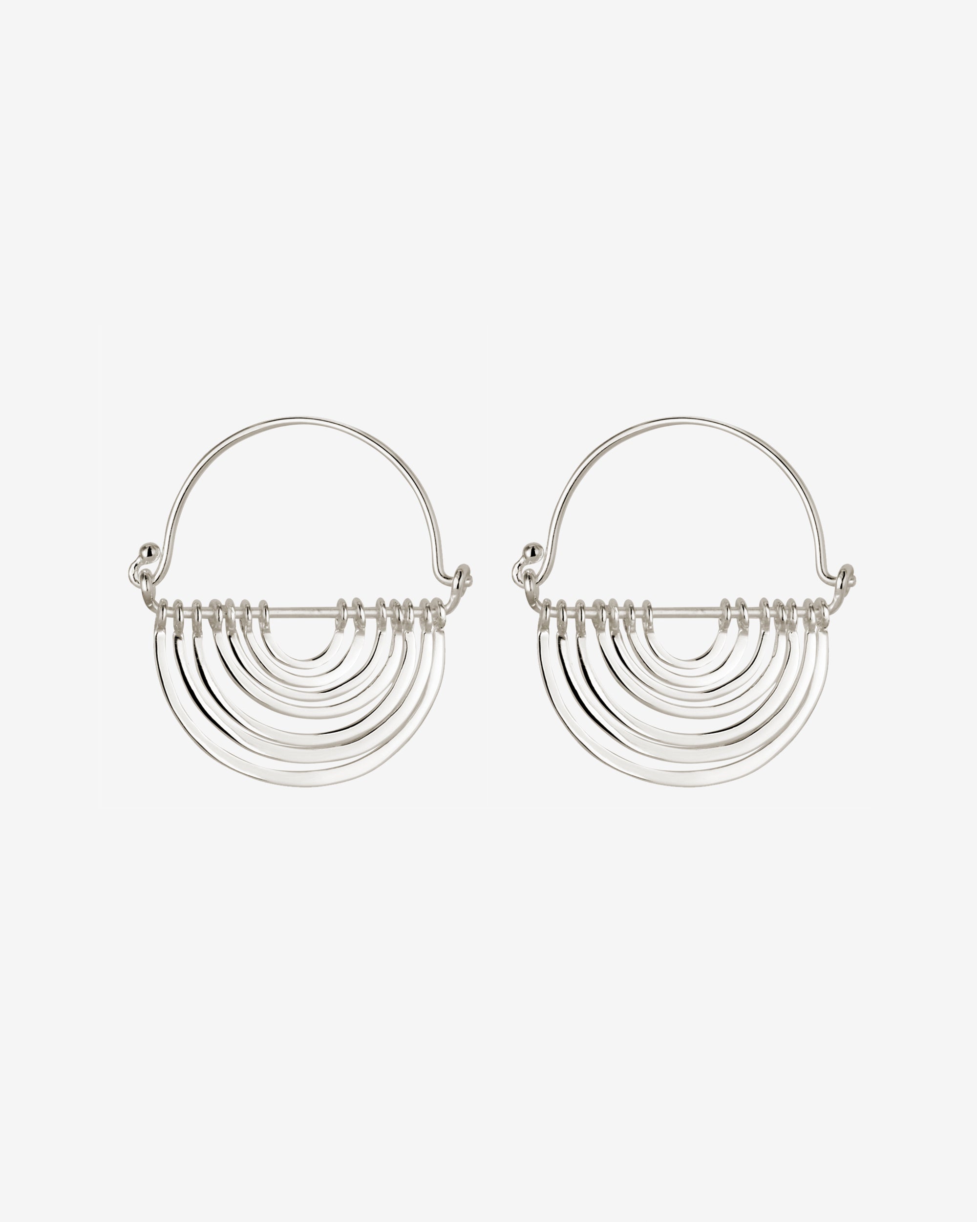 Temple of the Sun Baye Earrings Silver
