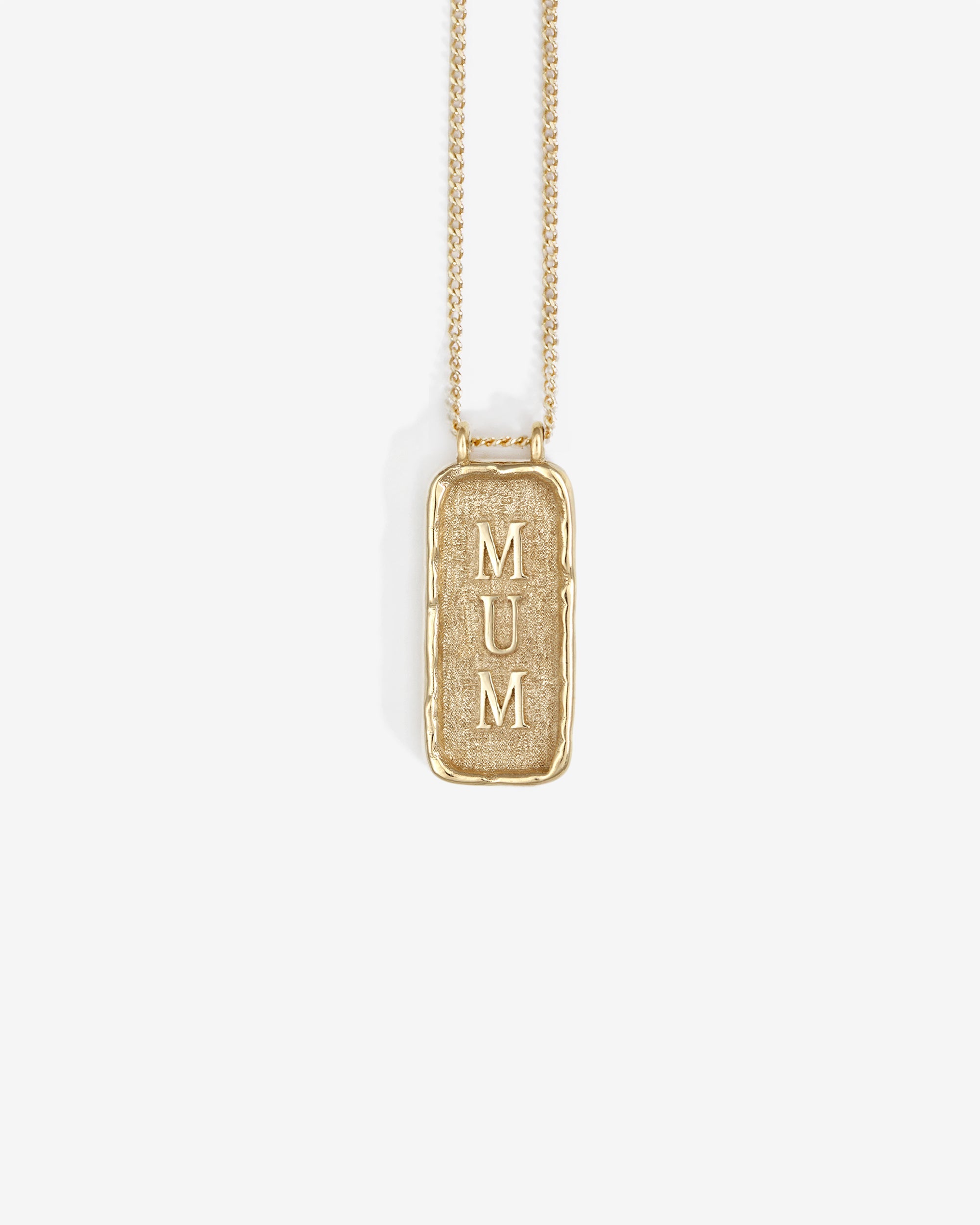 Temple of the Sun Bespoke Cartouche Initial Necklace Solid Gold