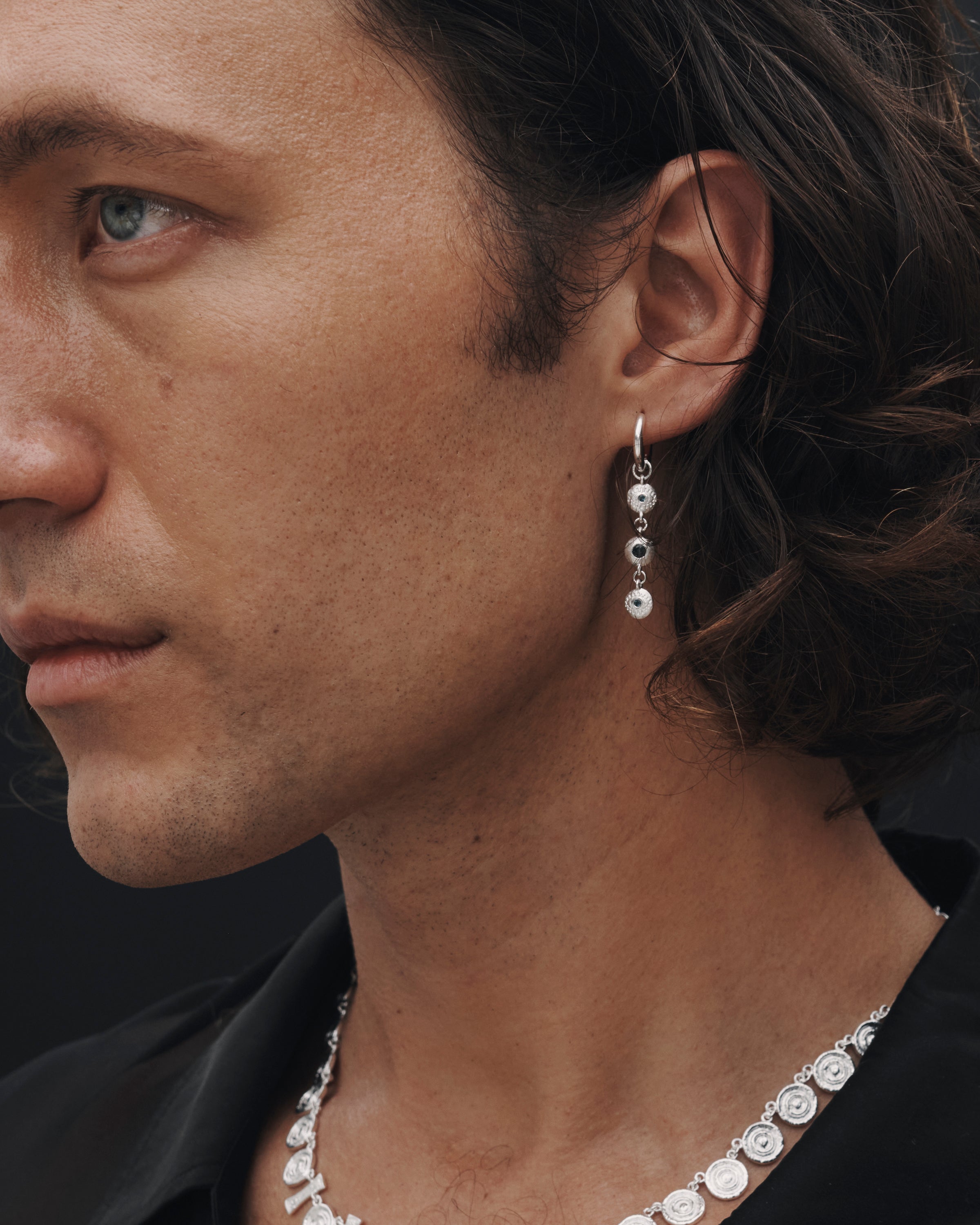 Temple of the Sun Blessing Earrings Silver