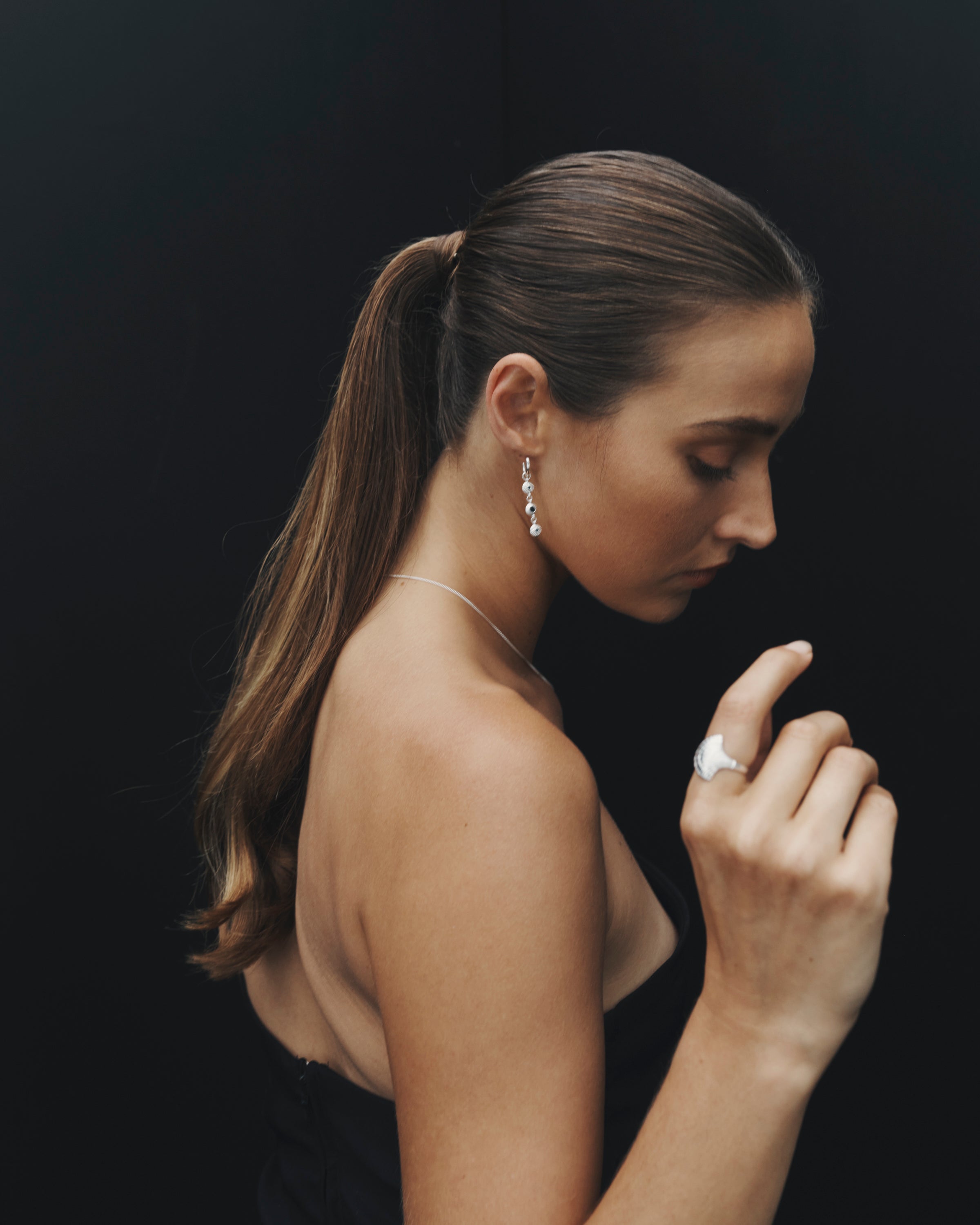 Temple of the Sun Blessing Earrings Silver