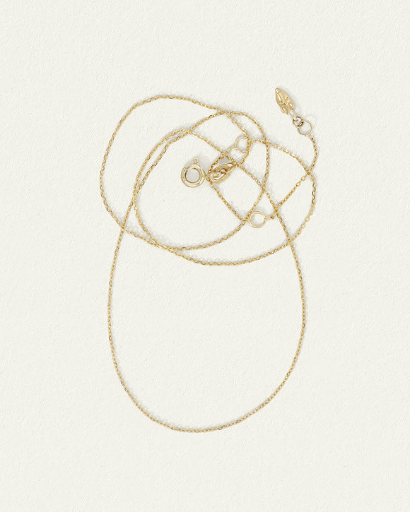 Temple of the Sun Cable Chain 0.9mm Solid Gold