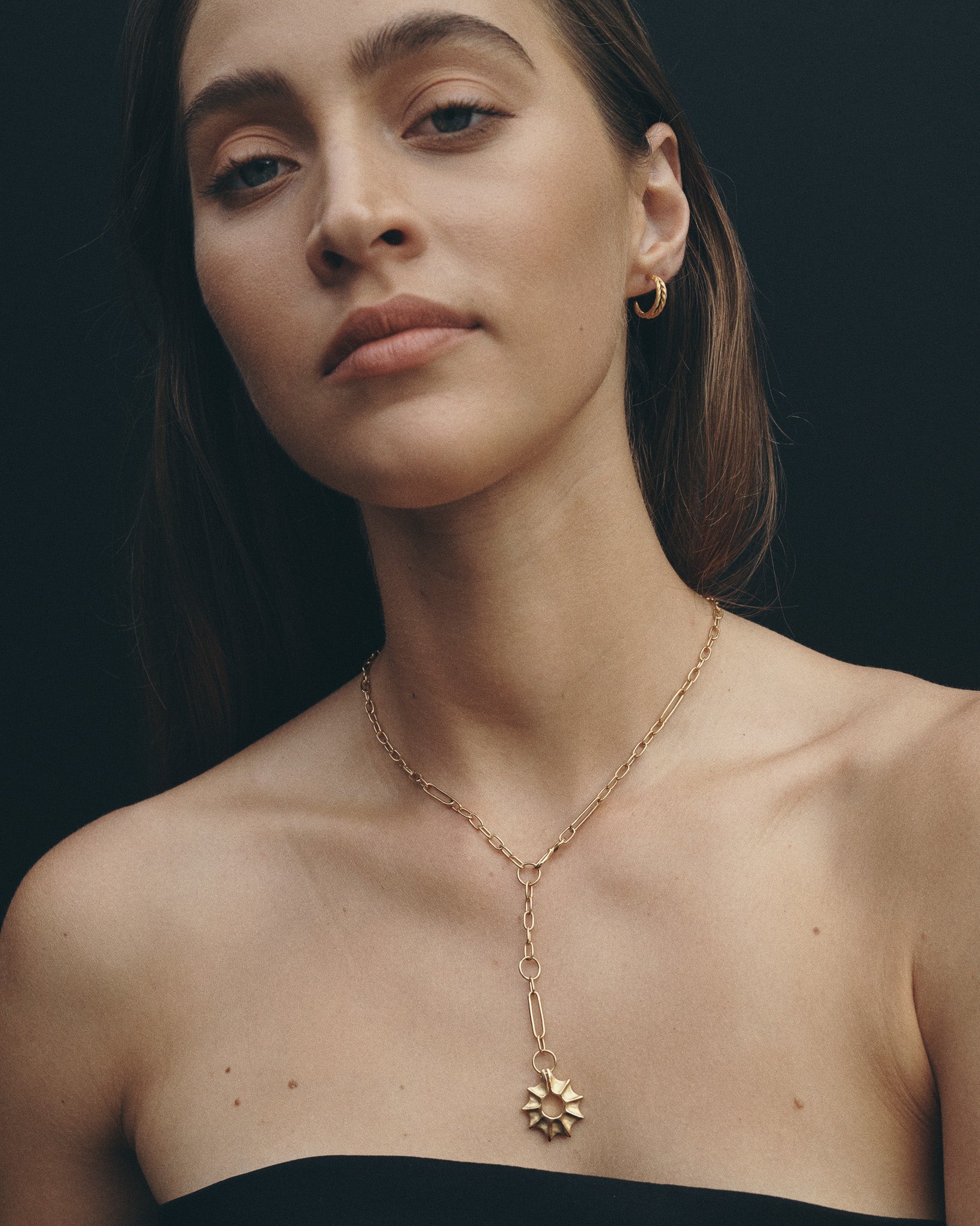 Temple of the Sun Calypso Lariat Gold Vermeil