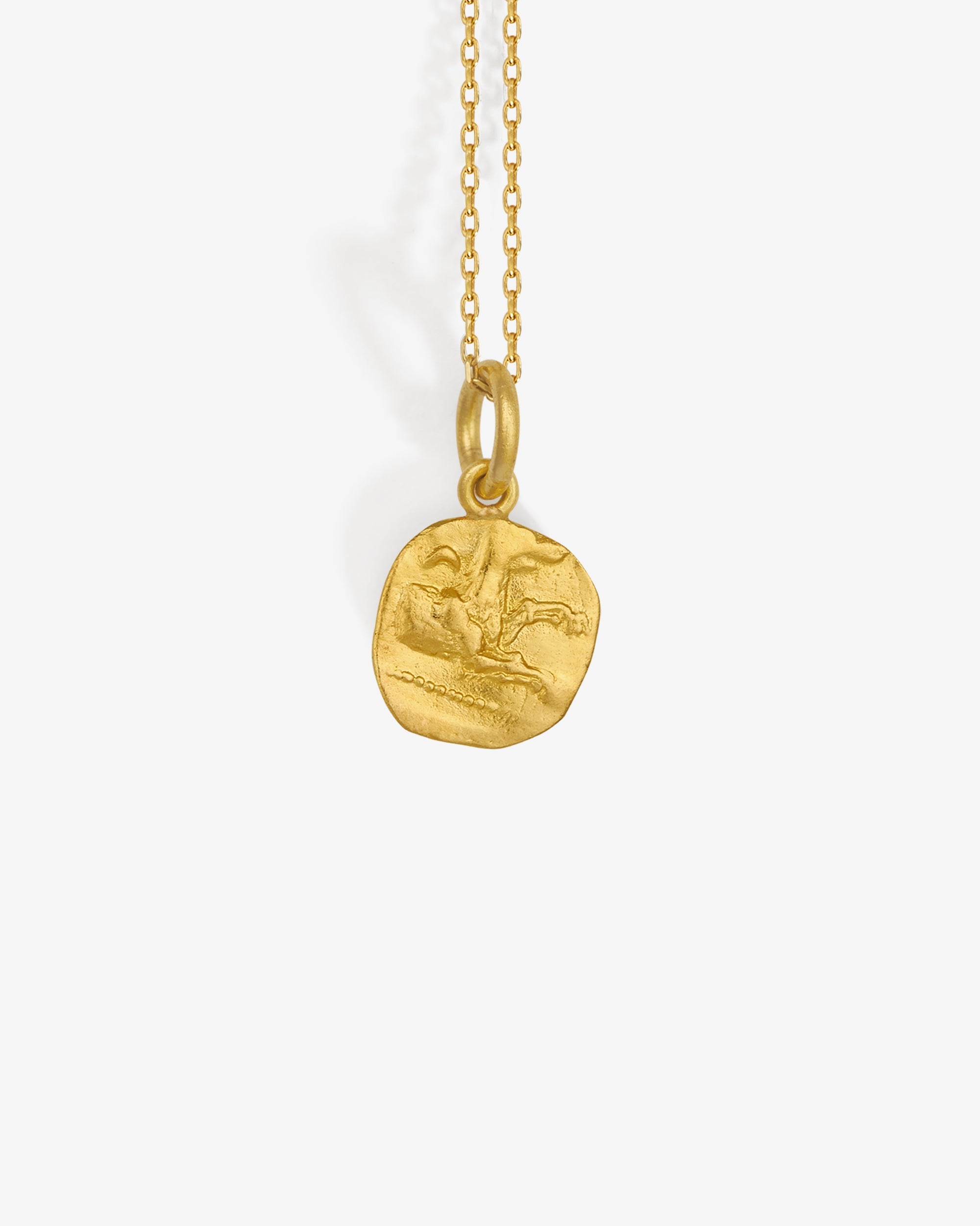 Temple of the Sun Centaur Necklace Solid Gold