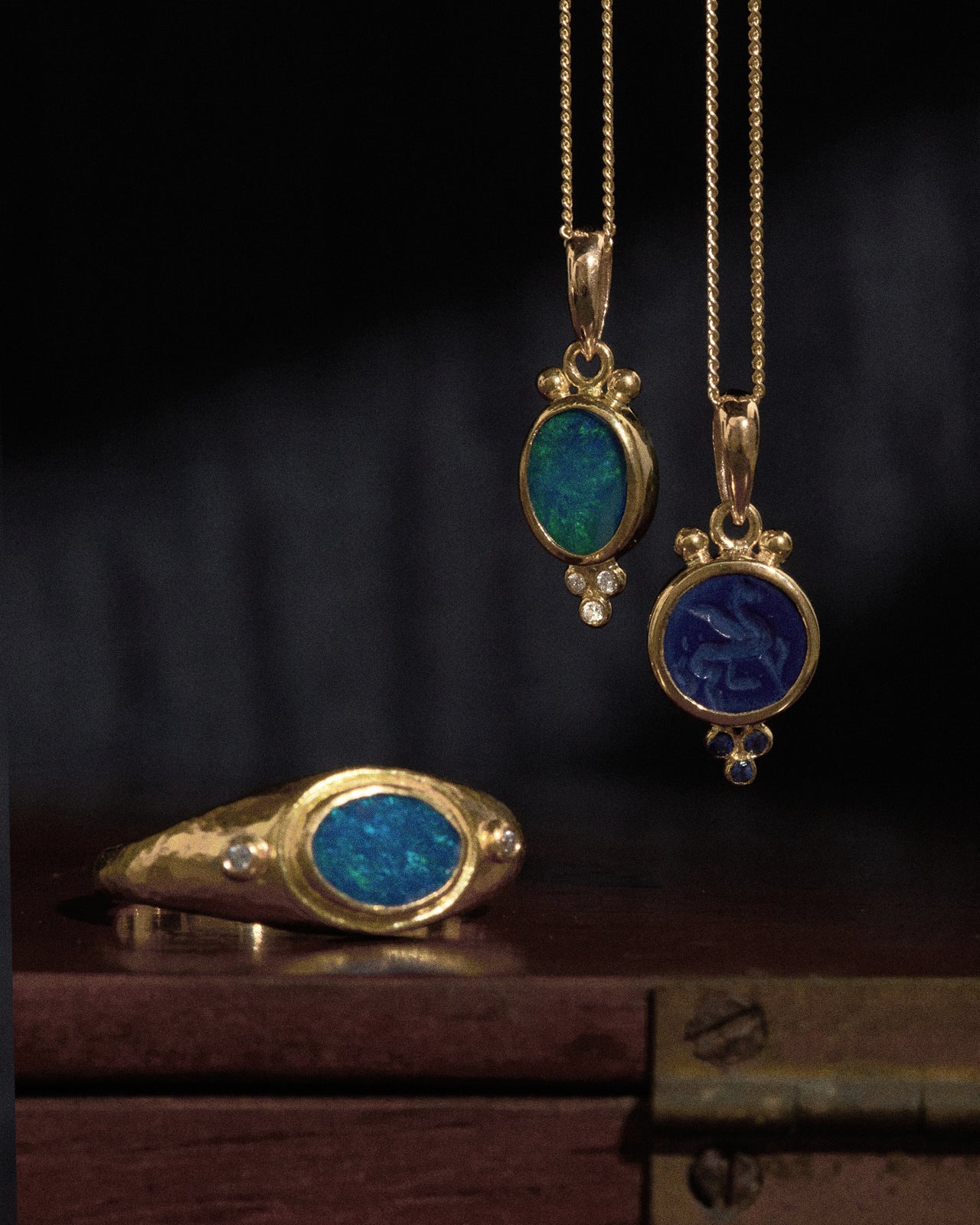 Temple of the Sun Ceren Ring Opal Solid Gold