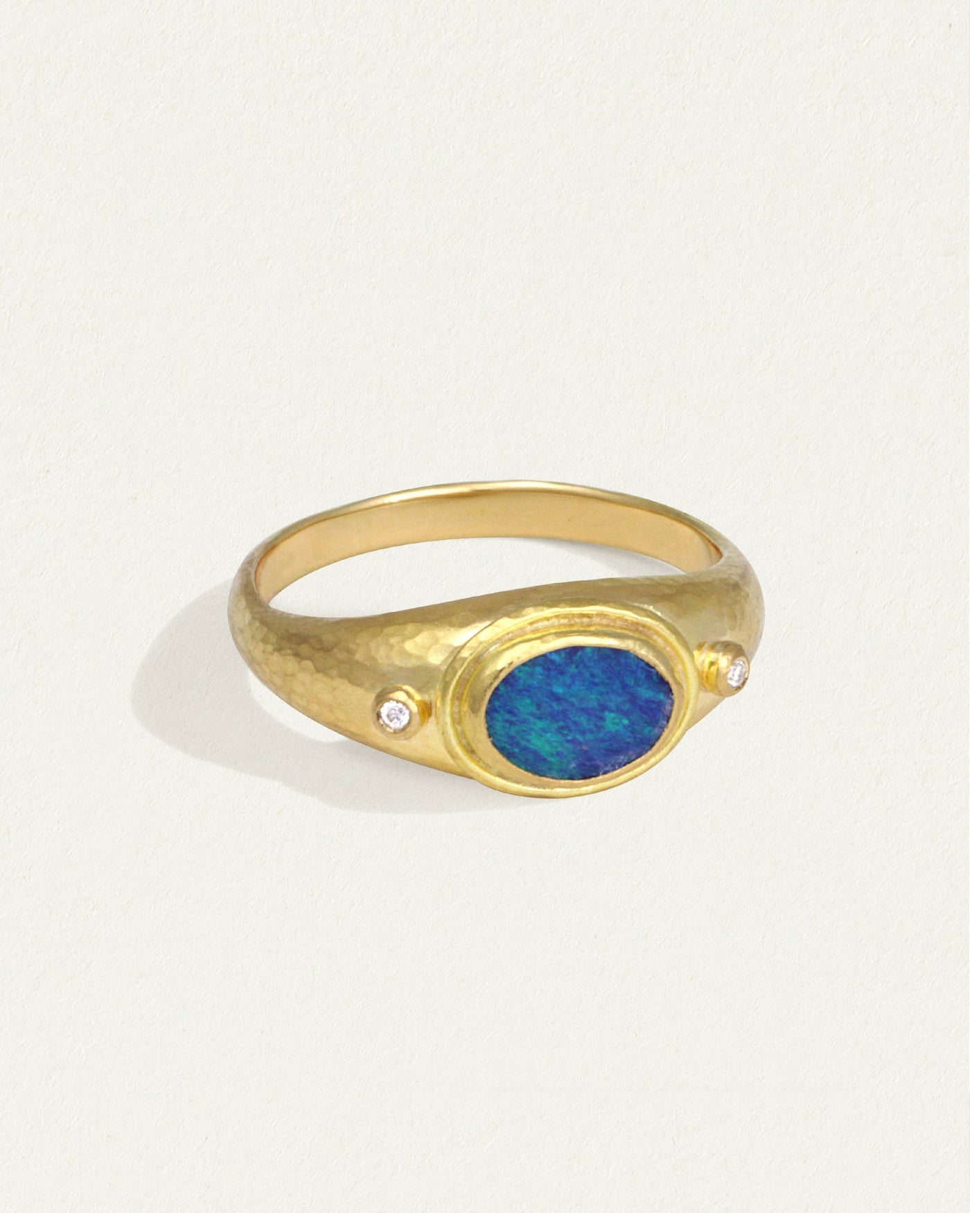 Ceren Ring Opal Solid Gold Temple of the Sun Jewellery