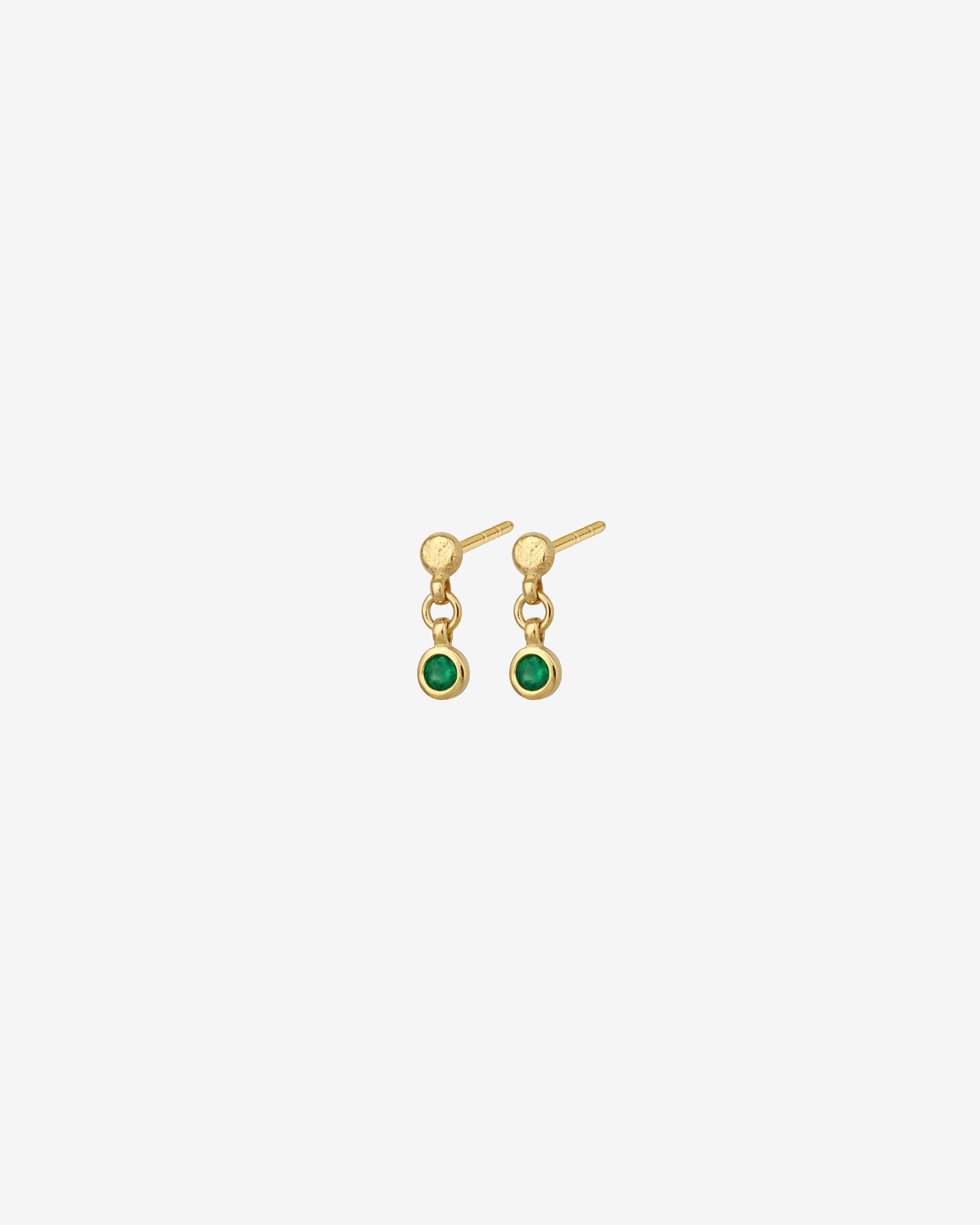 Temple of the Sun Ceres Drop Studs Gold Vermeil