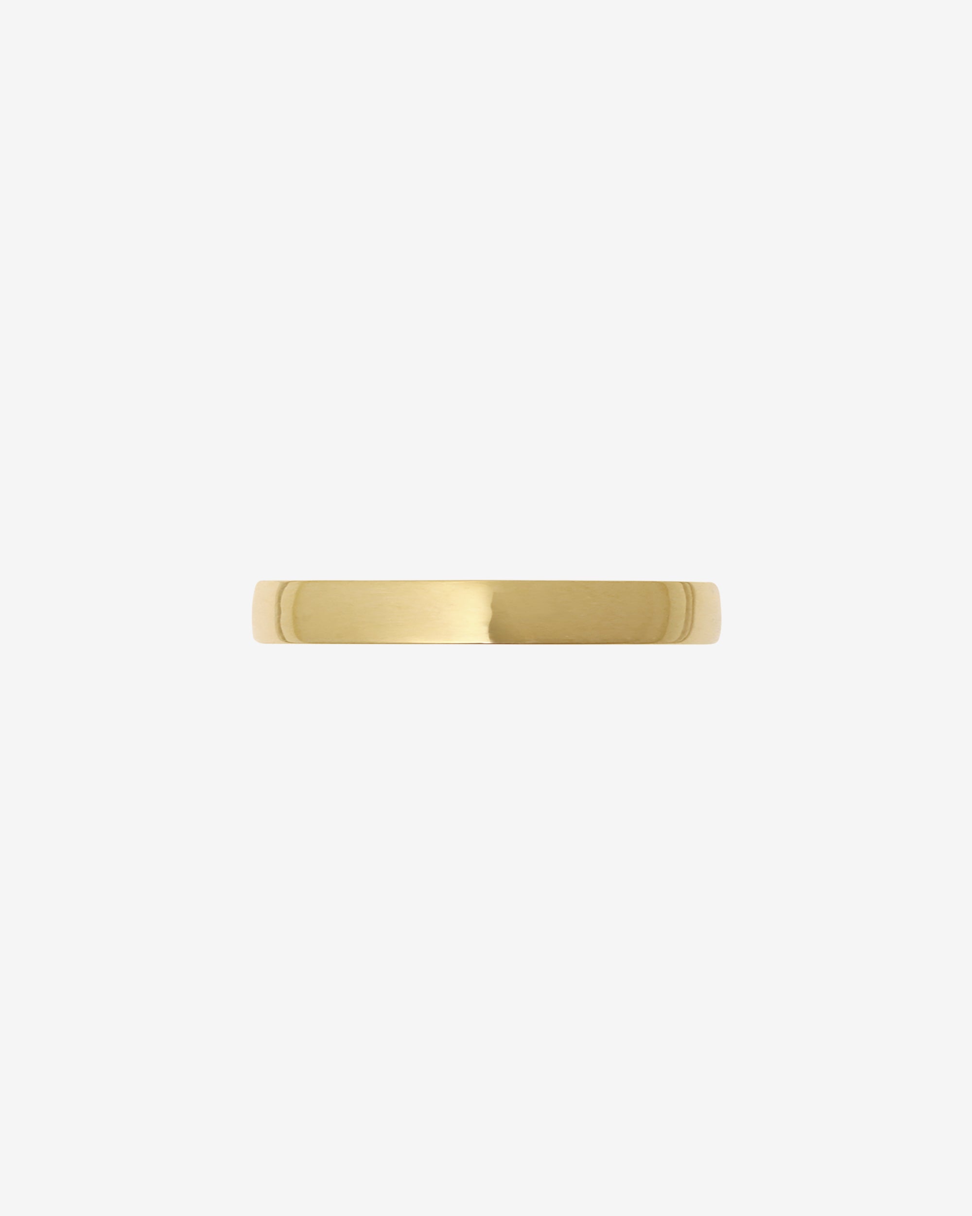 Temple of the Sun Chevron 3mm Ring Polished Solid Gold