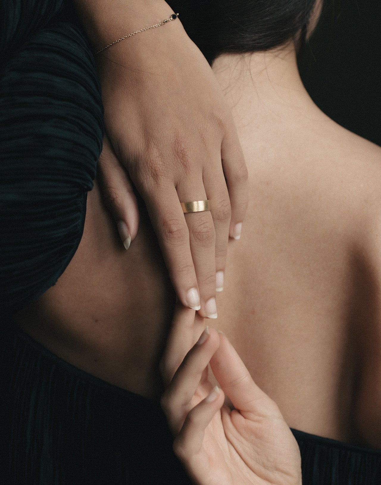 Temple of the Sun Chevron 6mm Ring Solid Gold