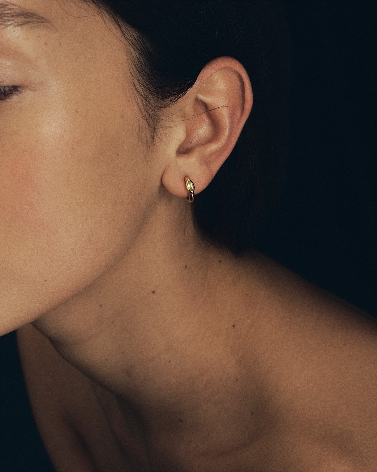 Temple of the Sun Chrysalis Earrings Peridot Gold Vermeil