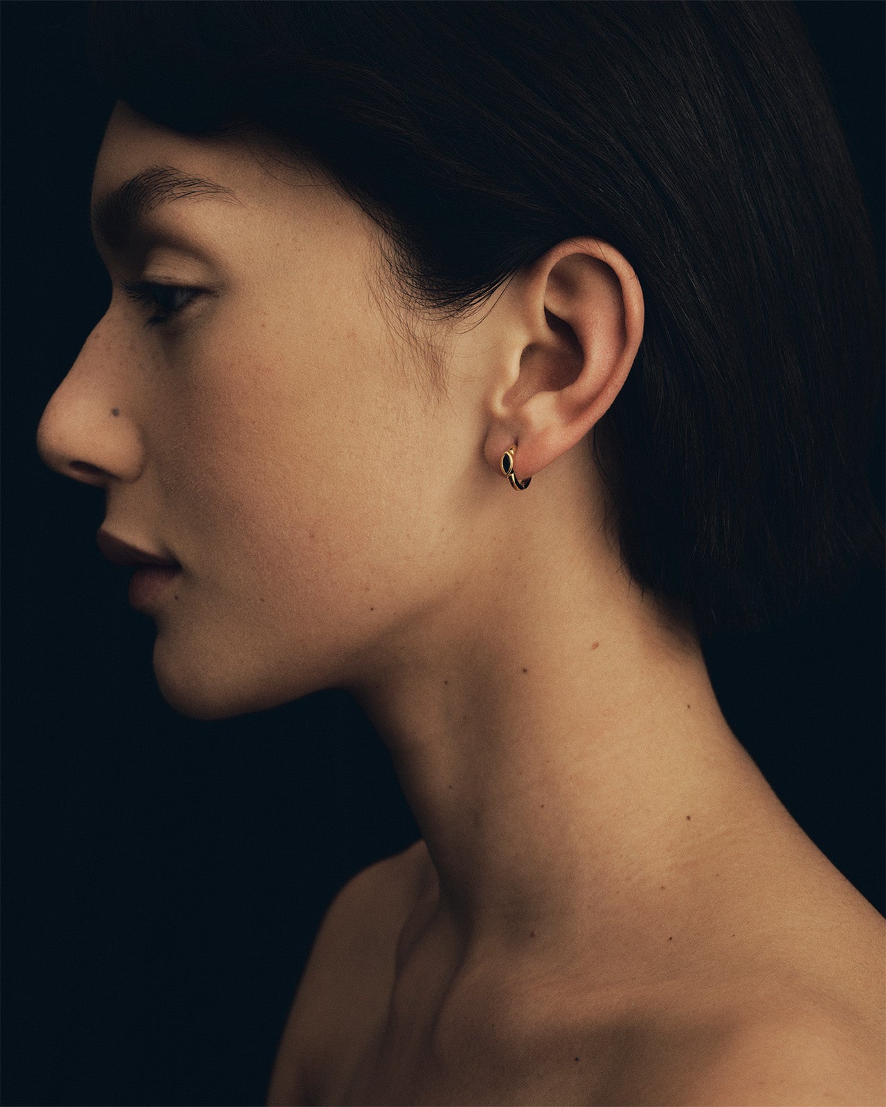 Temple of the Sun Chrysalis Earrings Sapphire Gold Vermeil