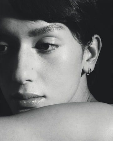 Temple of the Sun Chrysalis Earrings Sapphire Silver