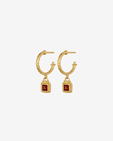Cilla Earrings Gold Vermeil – Temple of the Sun Jewellery