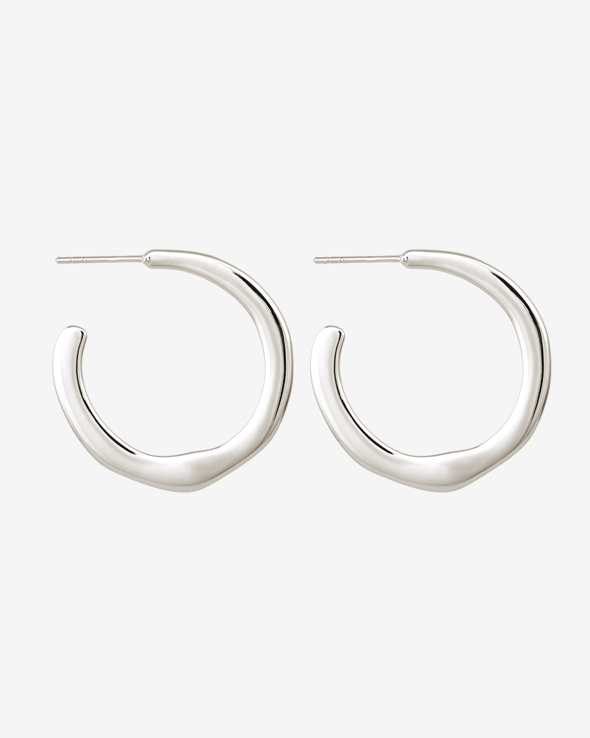 Temple of the Sun Circe Hoops Medium Silver