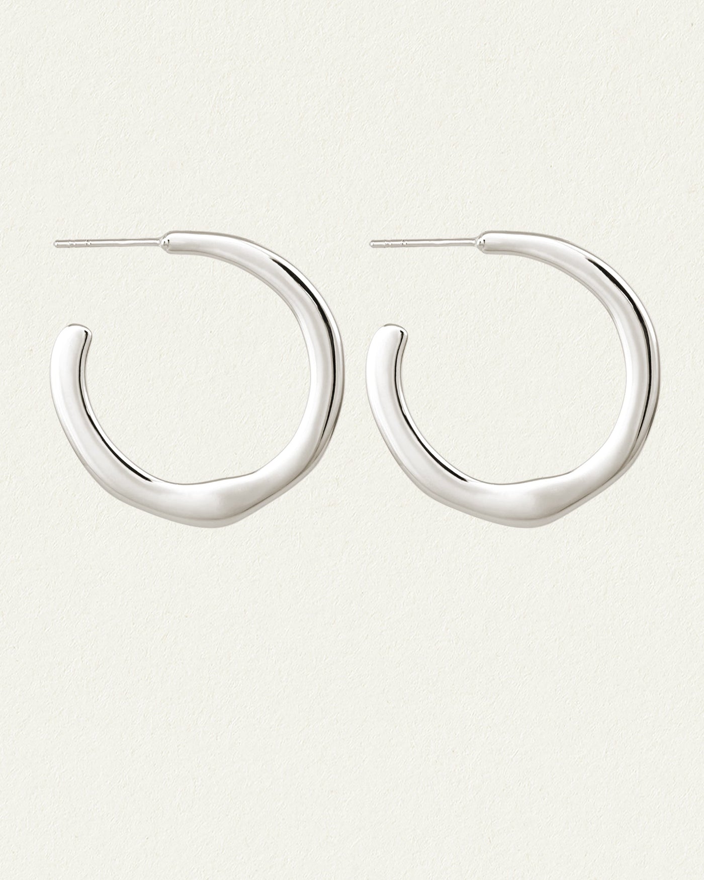 Circe Hoops Medium Silver Temple of the Sun Jewellery
