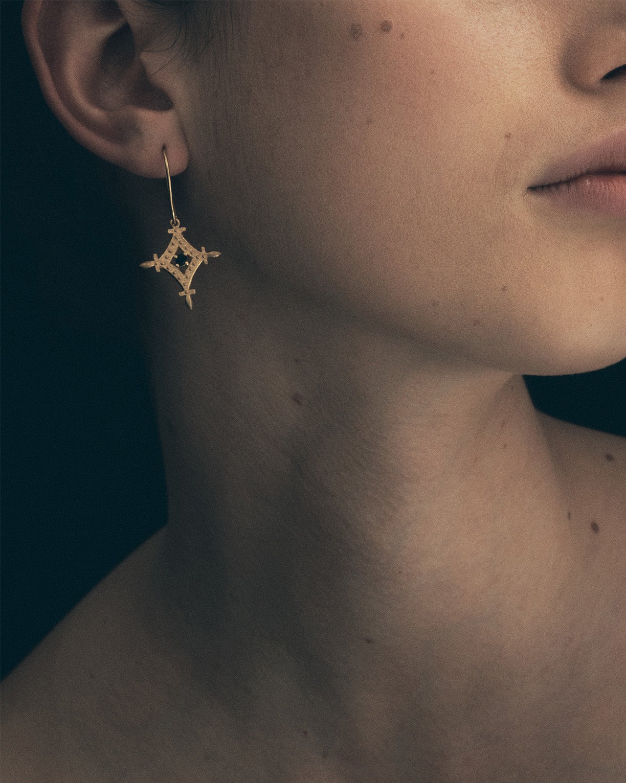 Temple of the Sun Corin Earrings Gold Vermeil