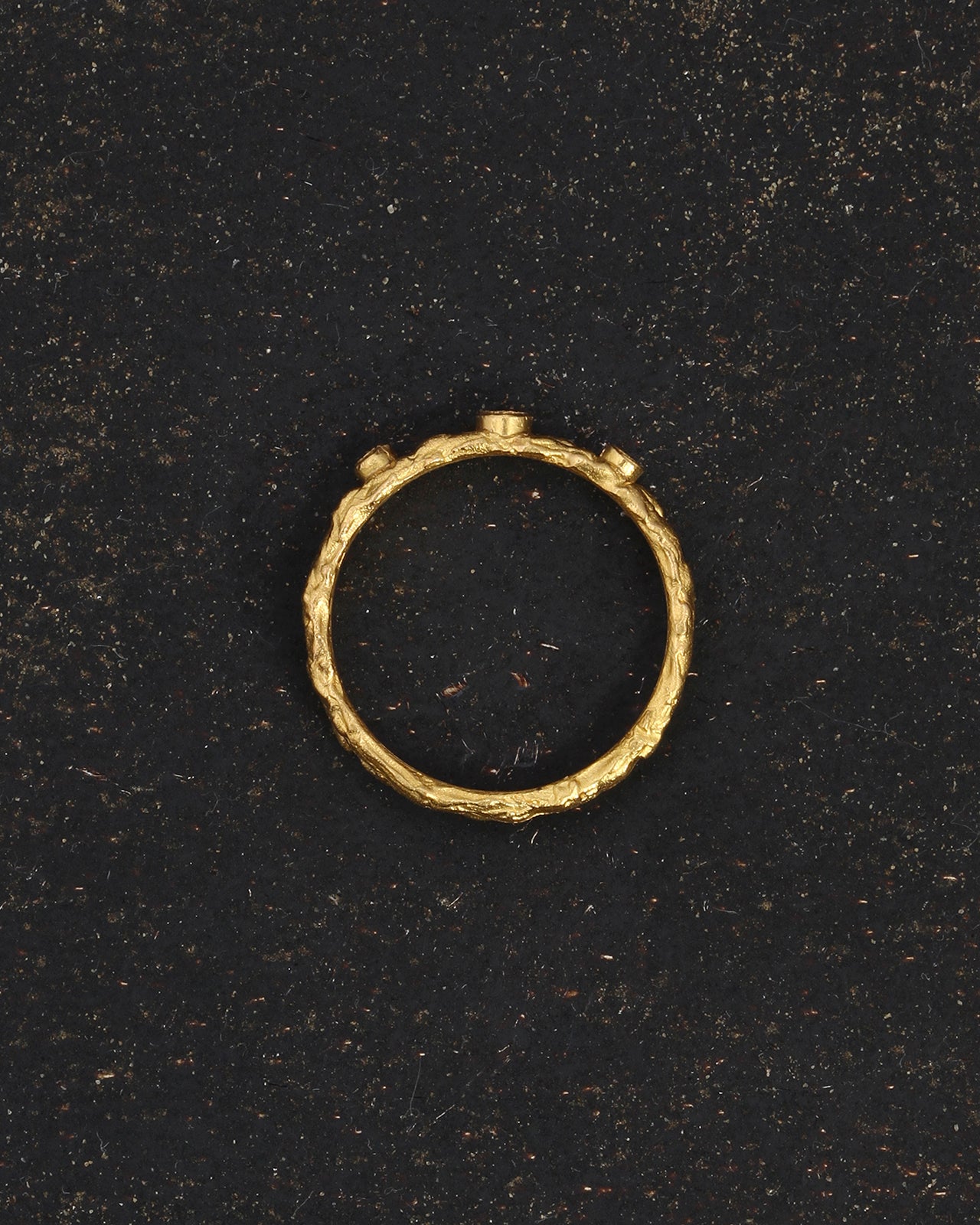 Temple of the Sun Dalia Ring Blue Sapphire Diamond Solid Gold