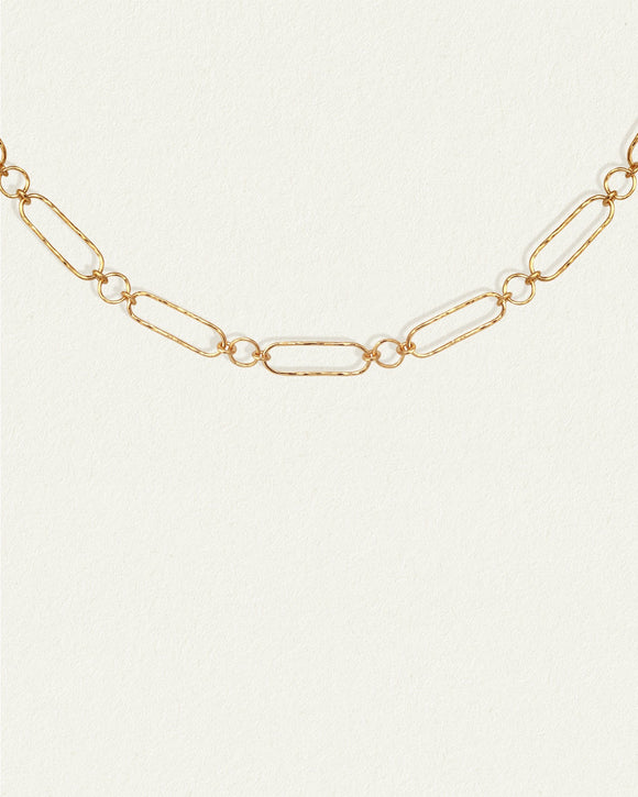 14K Yellow Gold Paperclip Necklace, 4mm Paper Clip Chain Necklace, Link  Chain | eBay