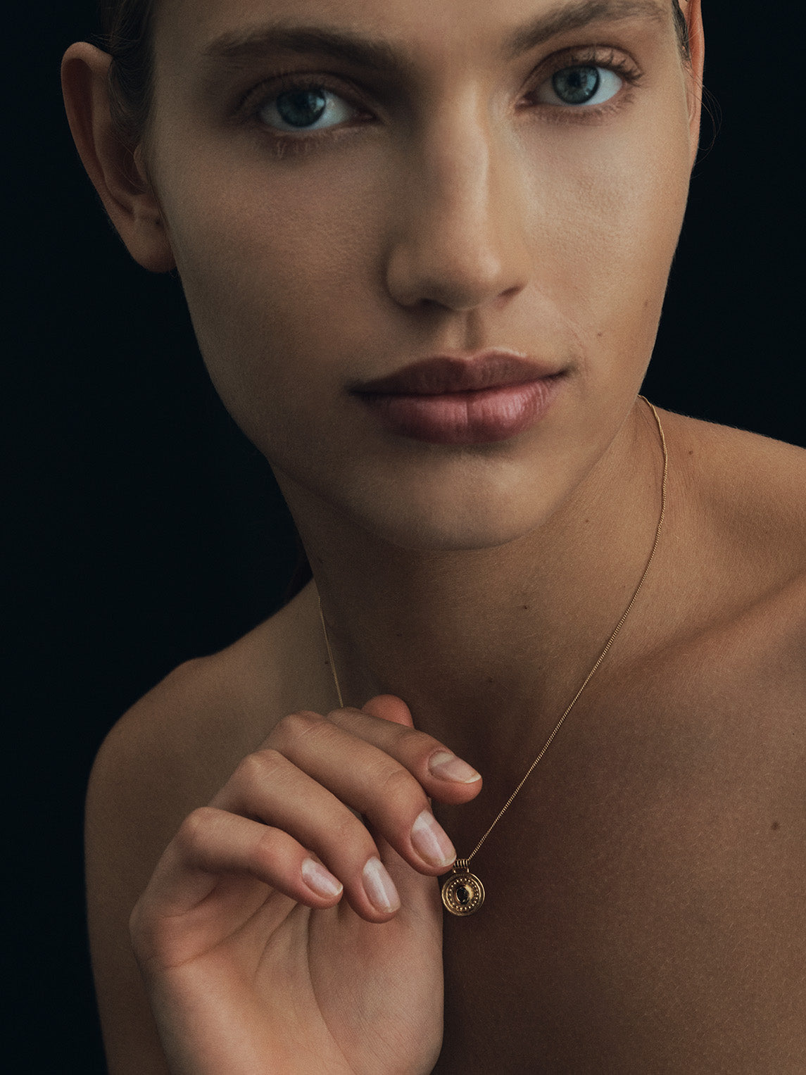 Temple of the Sun Denarii Coin Necklace Gold Vermeil