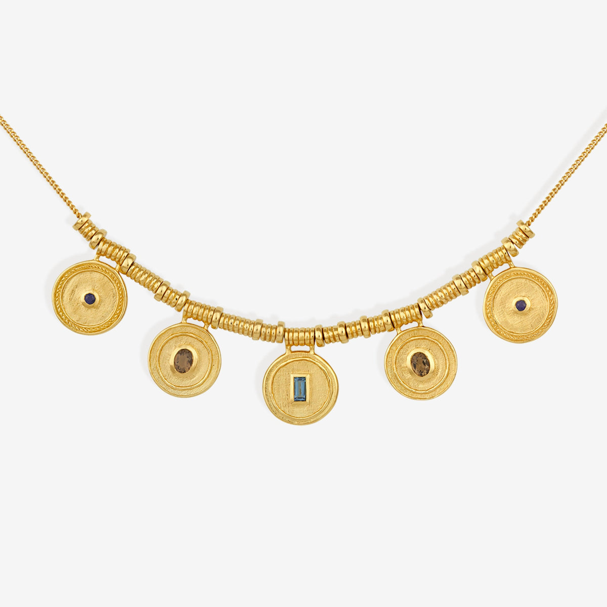 Denarii Statement Necklace Gold Vermeil - Main Image
