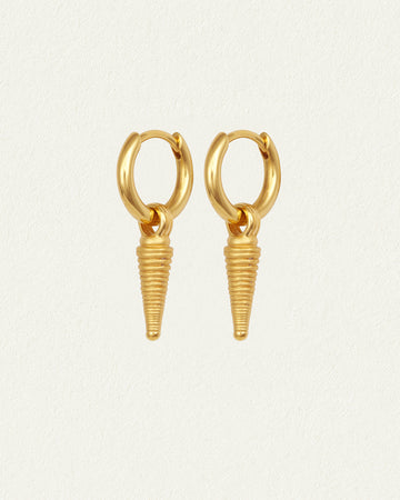 Temple of the Sun Echo Earrings Gold Vermeil
