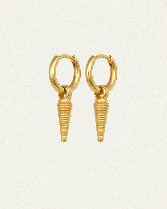 Temple of the Sun Echo Earrings Gold Vermeil