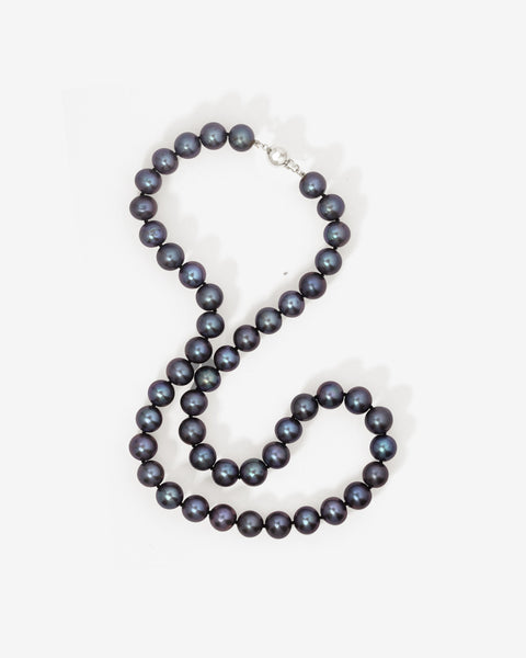 Eclipse Black Pearl Necklace White Gold