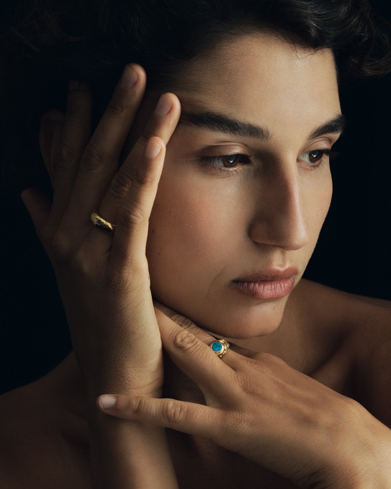 Temple of the Sun Elah Ring Solid Gold