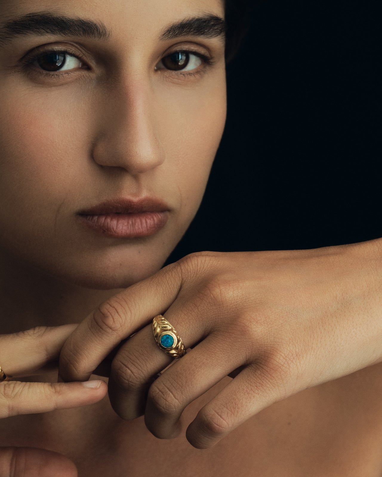 Temple of the Sun Elah Ring Solid Gold