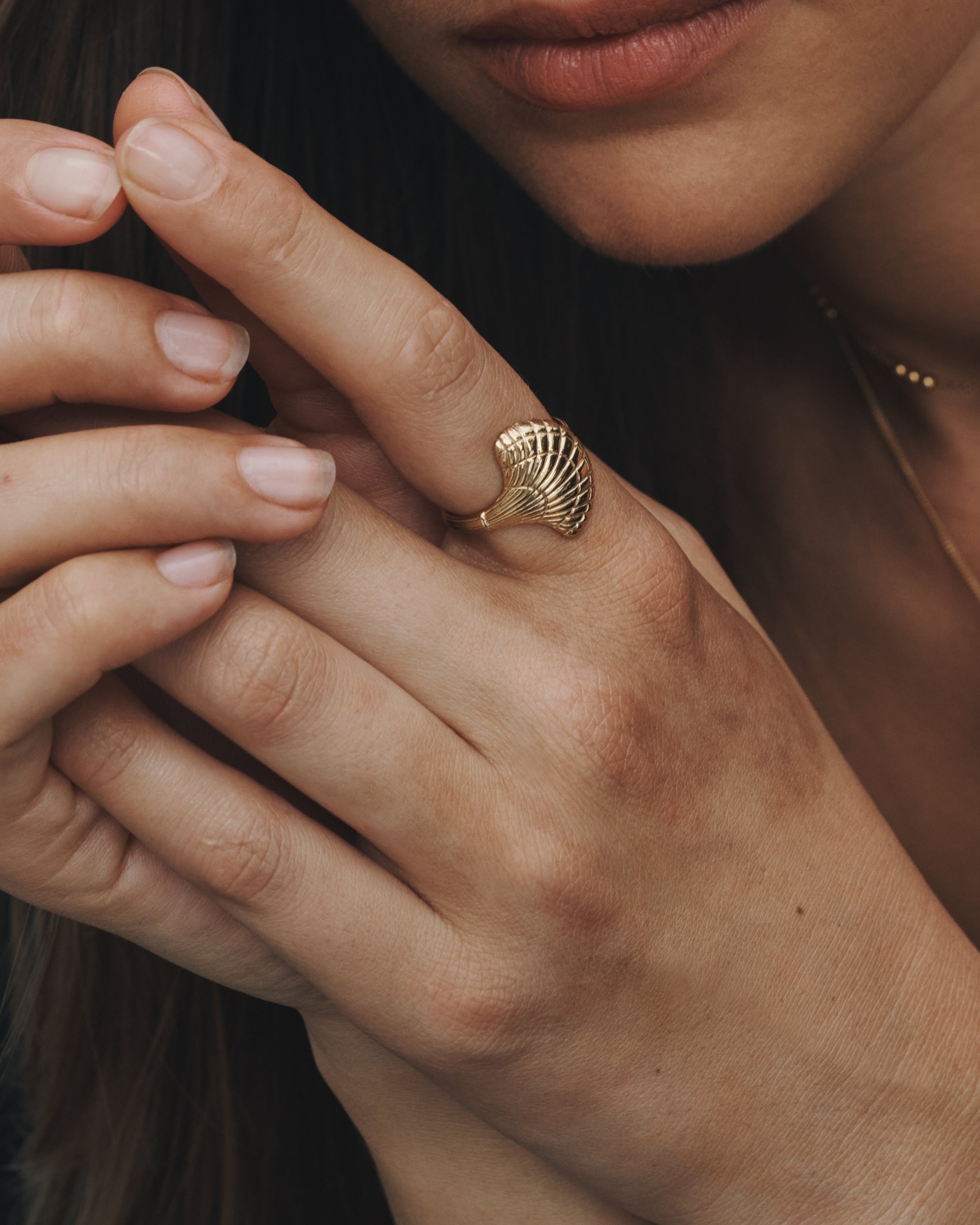 Temple of the Sun Eleni Ring Gold Vermeil