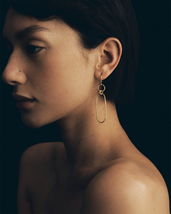 Temple of the Sun Elsie Earrings Gold Vermeil