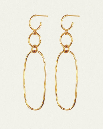 Temple of the Sun Elsie Earrings Gold Vermeil