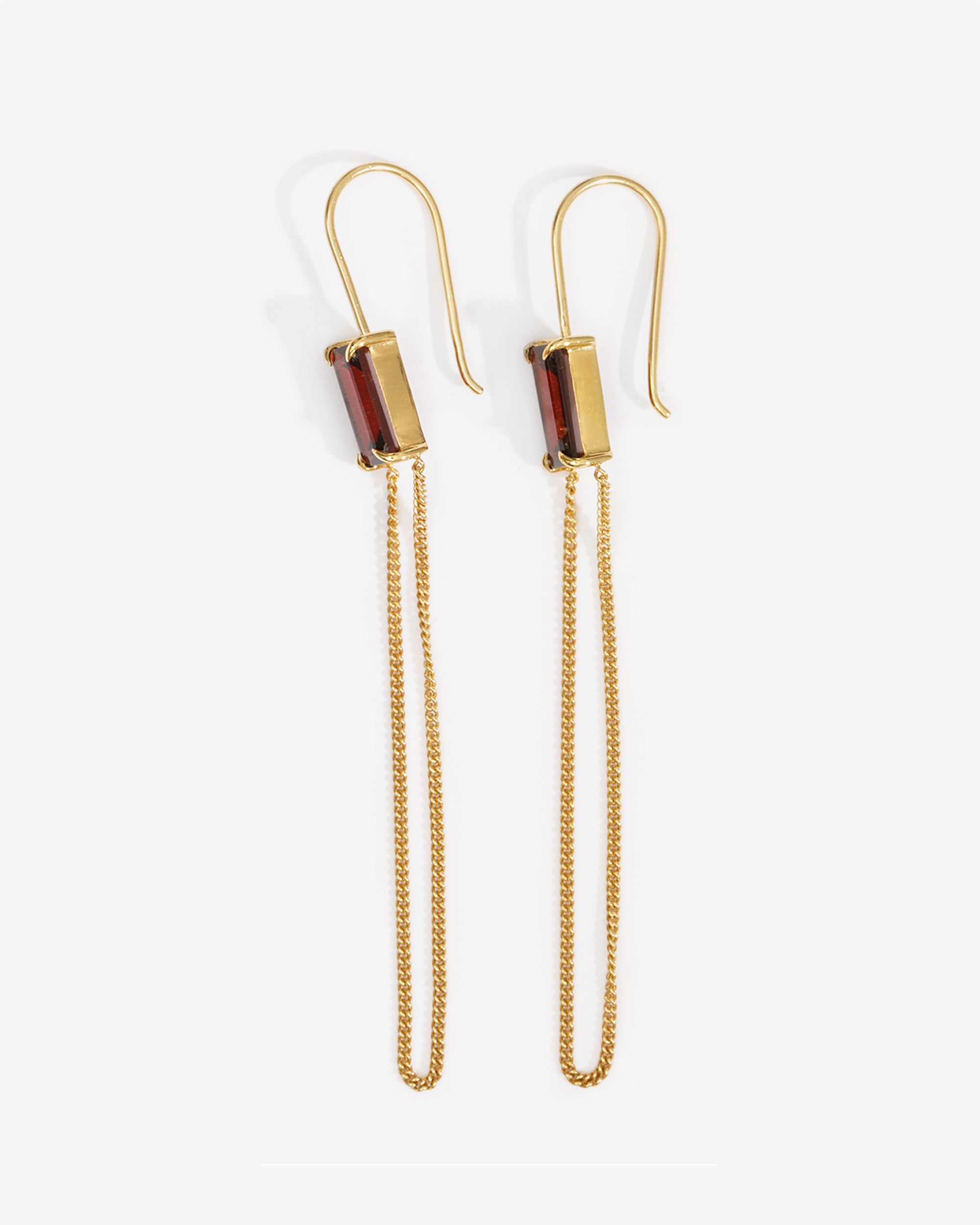 Temple of the Sun Ember Earrings Gold Vermeil