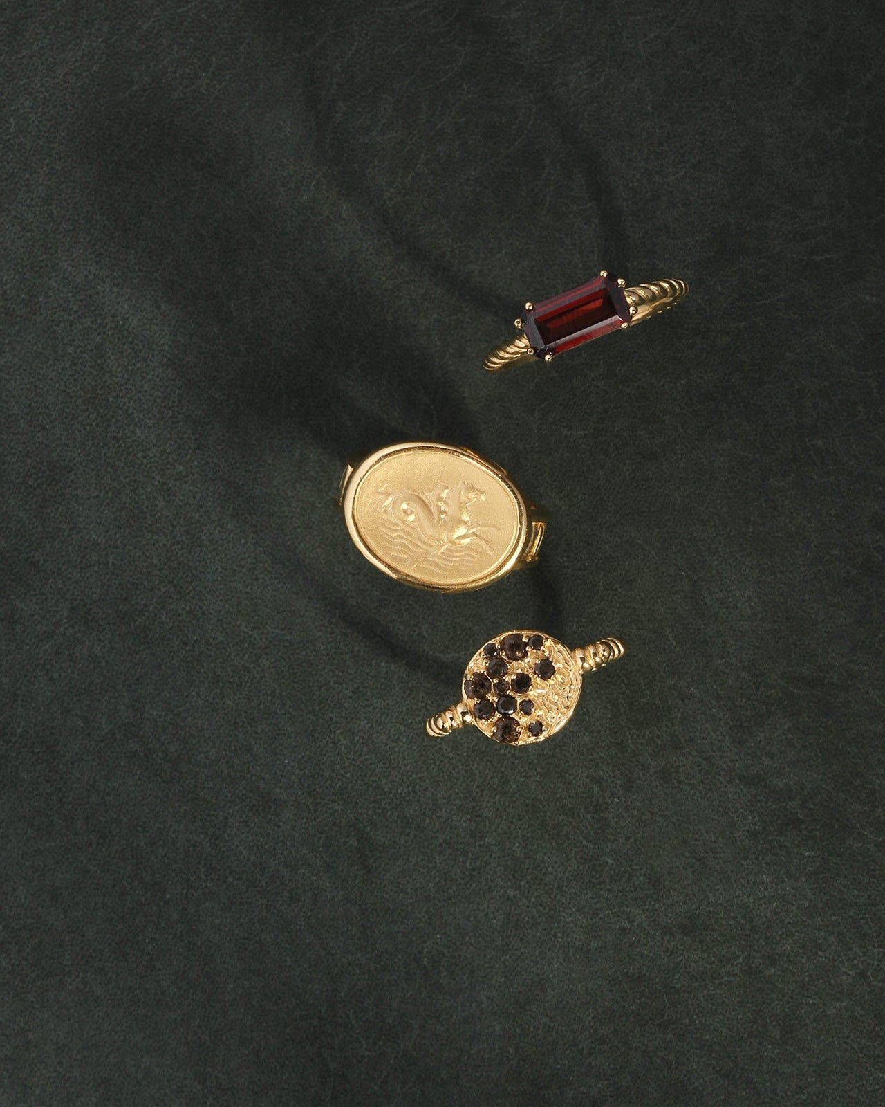 Temple of the Sun Ember Ring Gold Vermeil