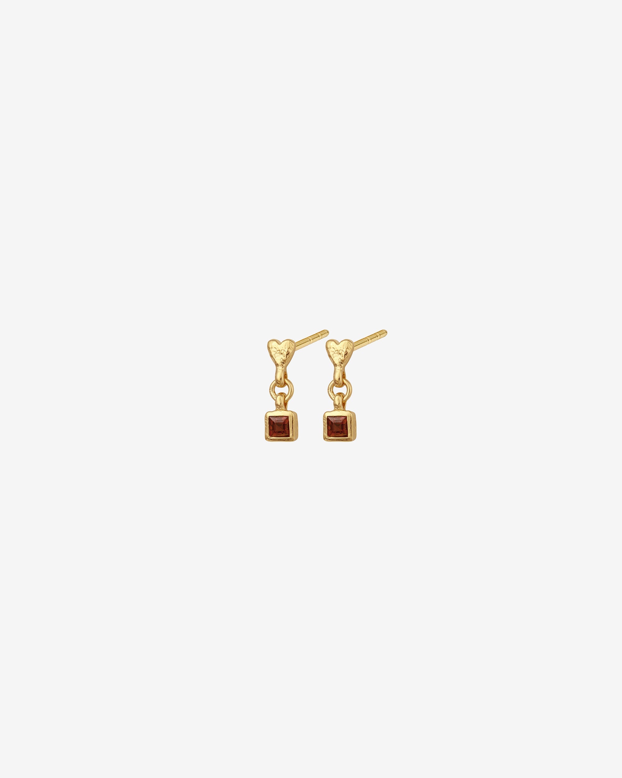 Temple of the Sun Eros Drop Studs Gold Vermeil