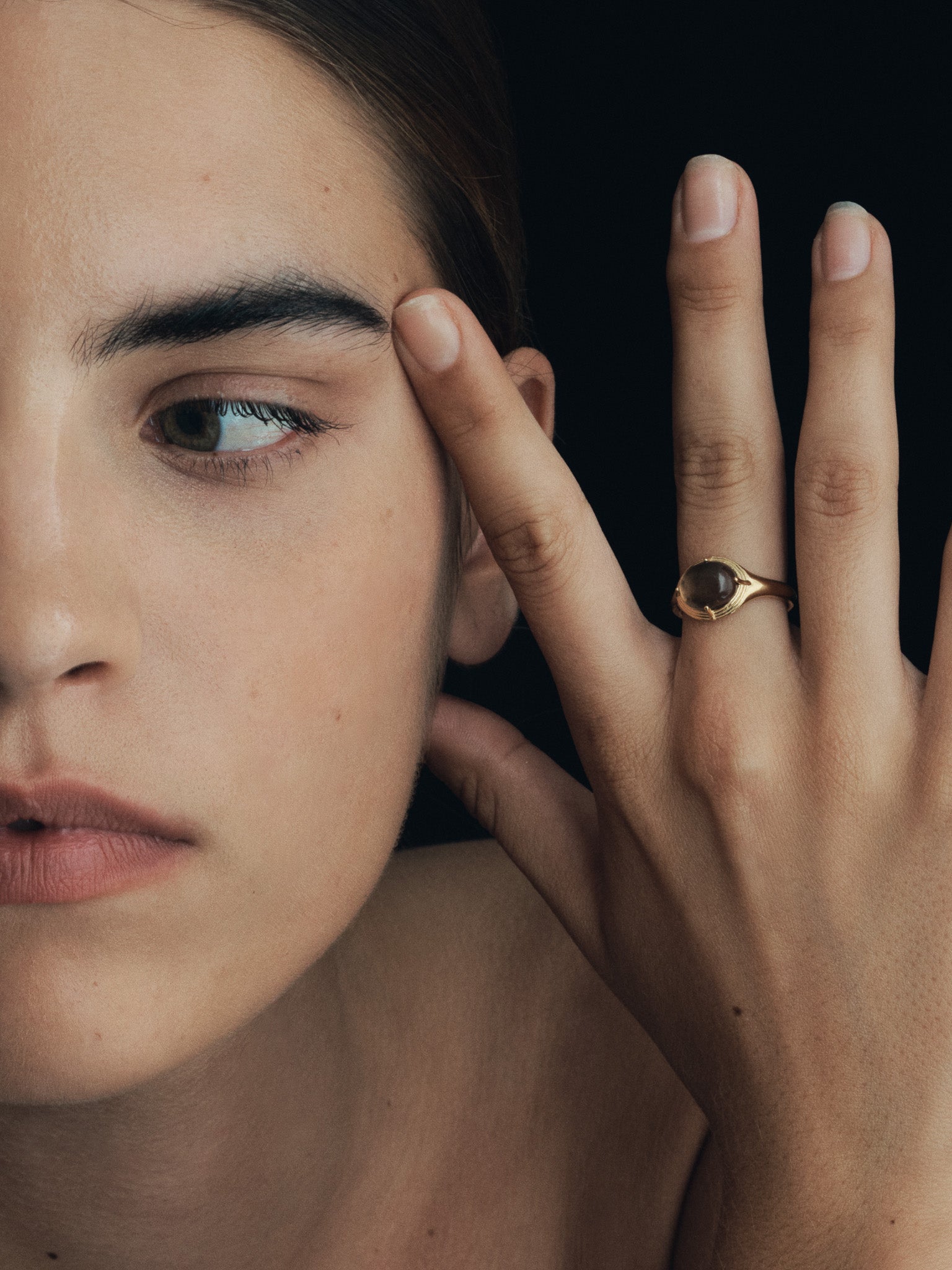 Temple of the Sun Esse Ring Gold Vermeil