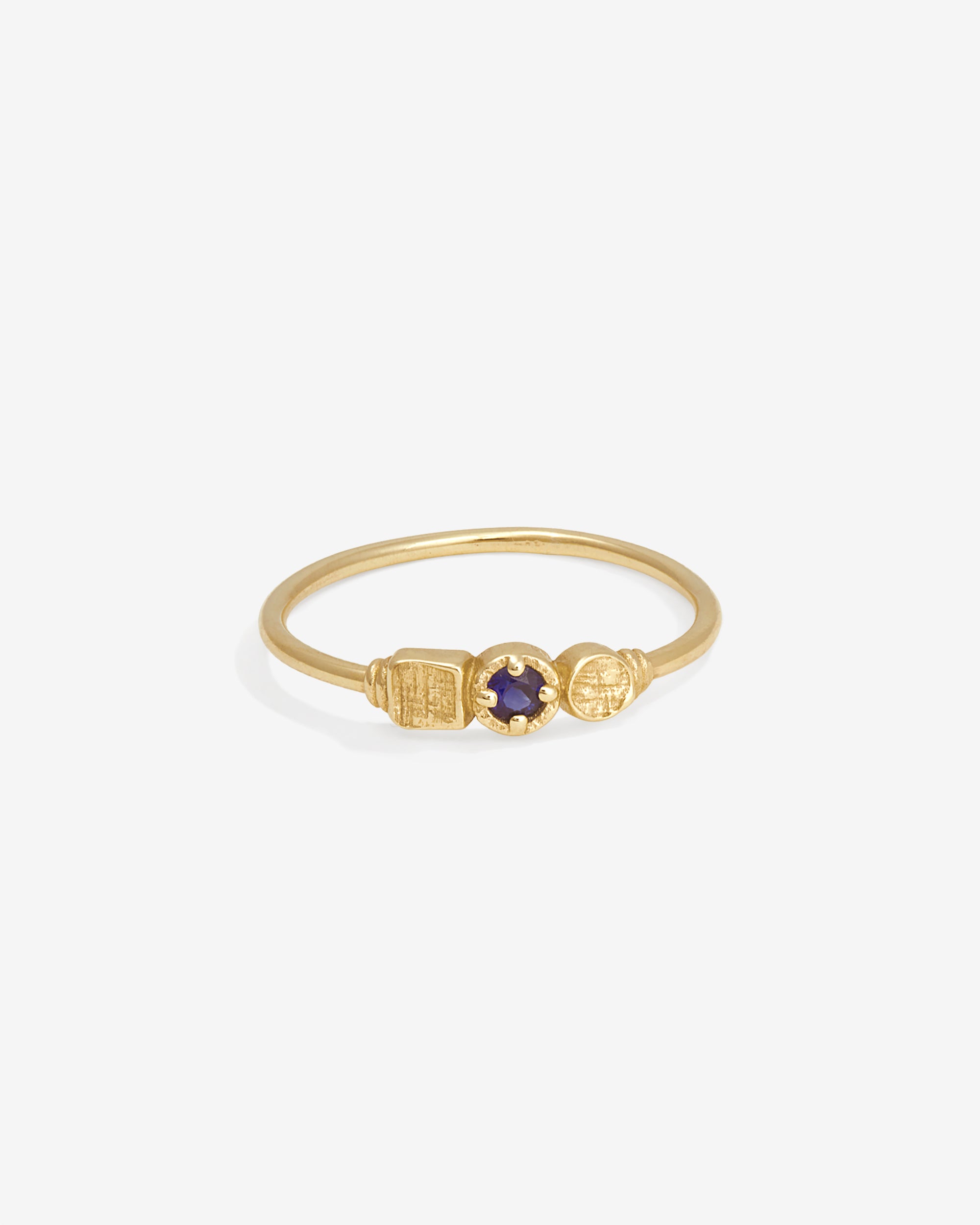 Temple of the Sun Estella Ring Blue Sapphire Solid Gold
