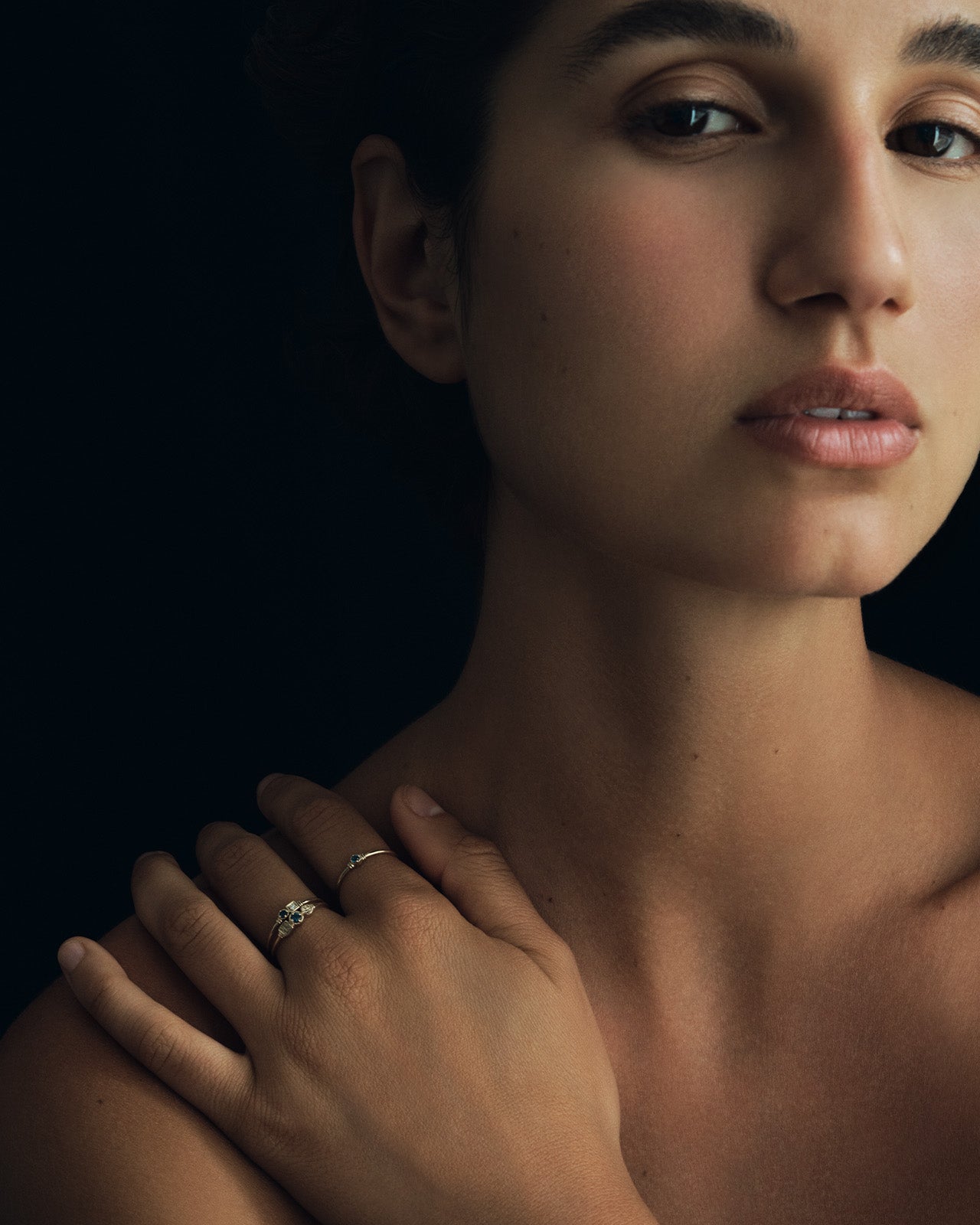 Temple of the Sun Estella Ring Sapphire Solid Gold