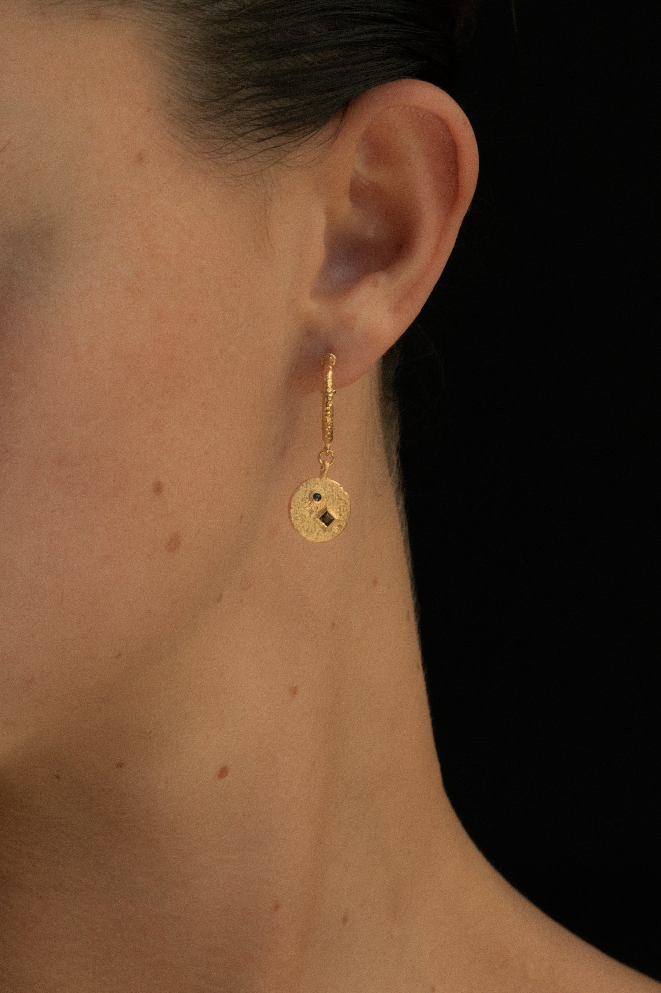 Temple of the Sun Etna Earrings Gold Vermeil