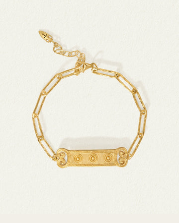 Temple of the Sun Etruscan Bracelet Gold Vermeil