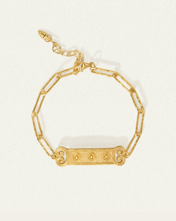 Temple of the Sun Etruscan Bracelet Gold Vermeil