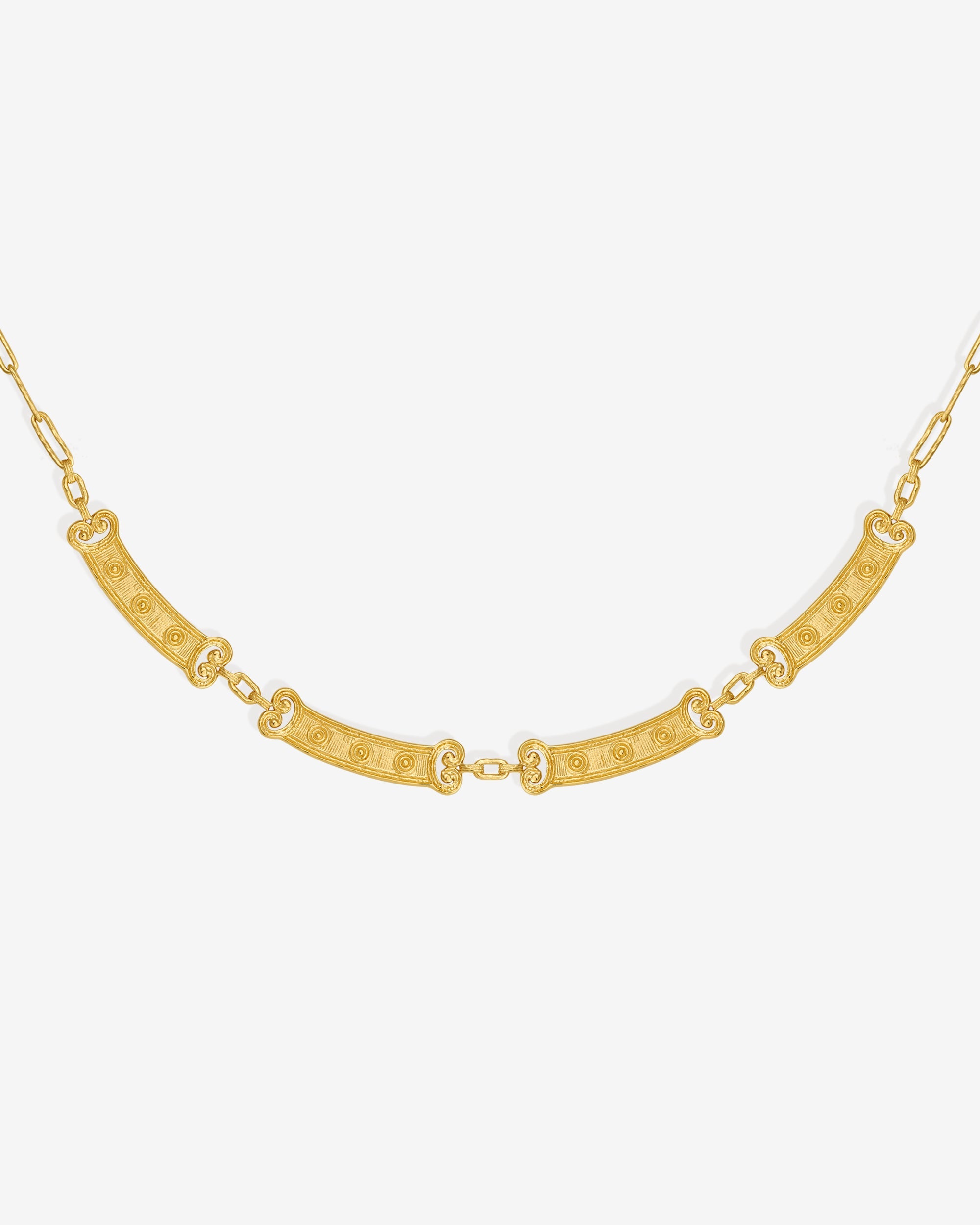 Temple of the Sun Etruscan Necklace Gold Vermeil