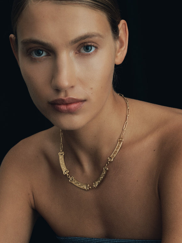 Temple of the Sun Etruscan Necklace Gold Vermeil